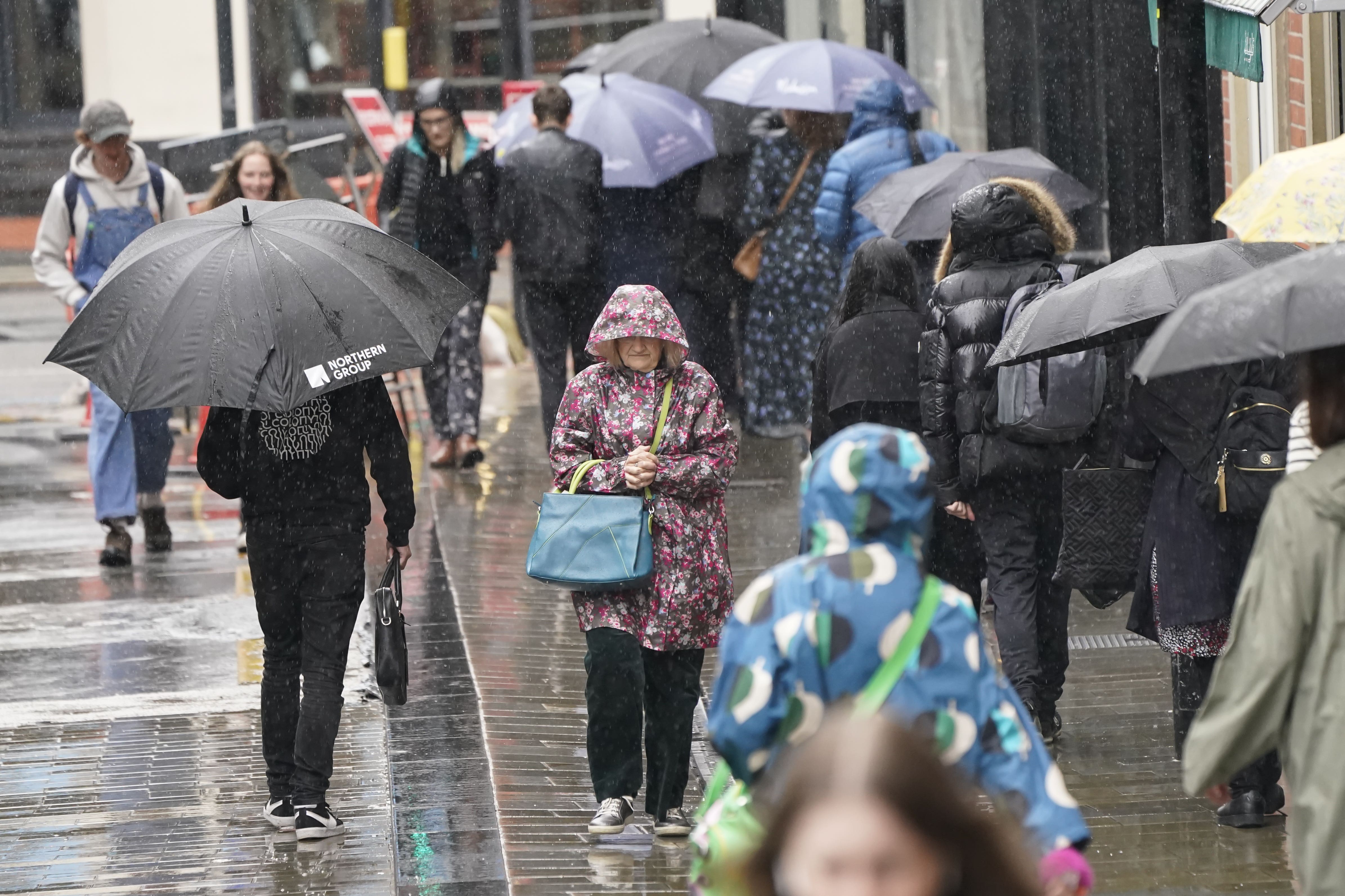 Rain and wind is predicted for northern parts of the UK on Wednesday and Thursday (Danny Lawson/PA)