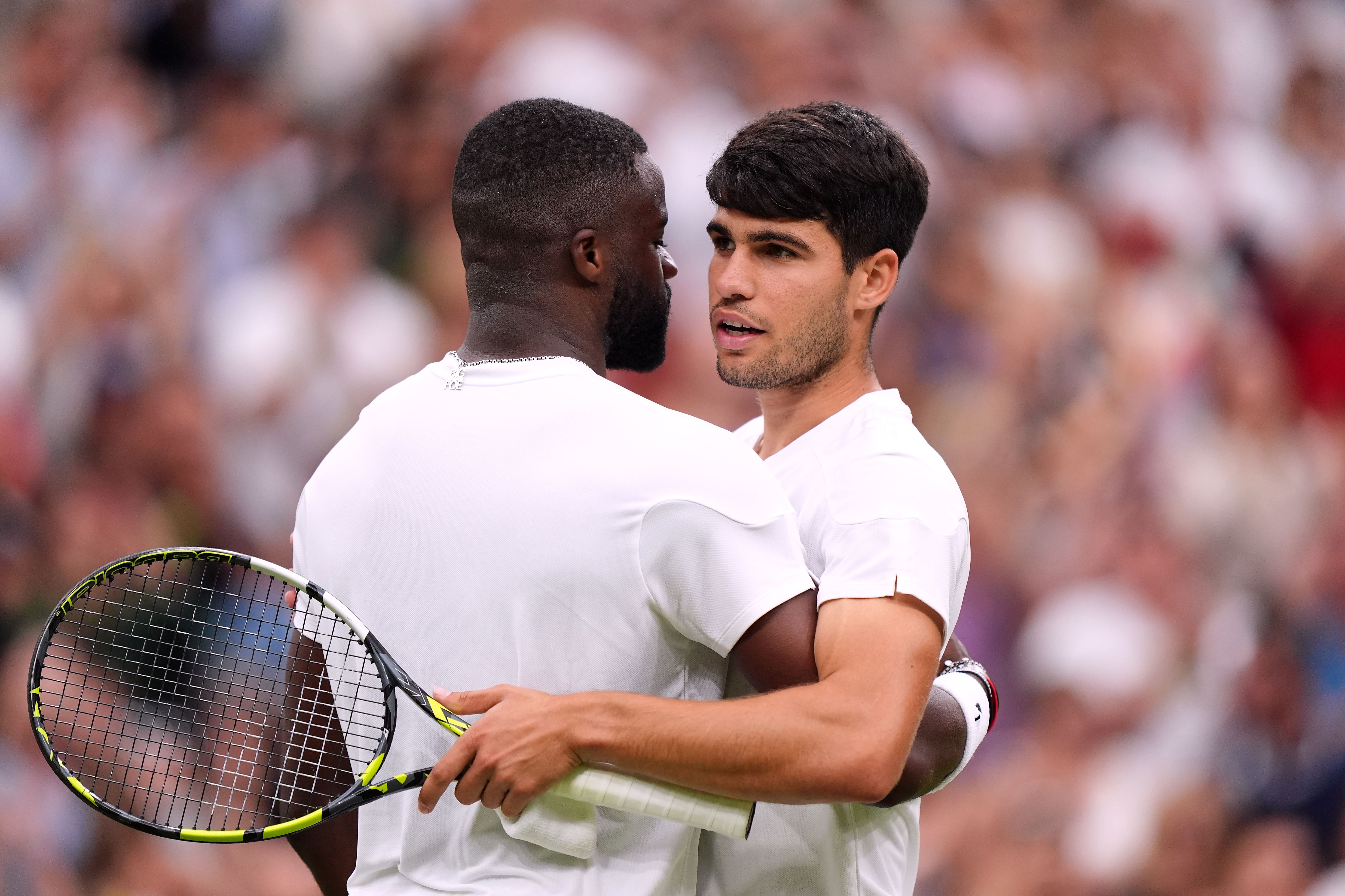 Carlos Alcaraz and Frances Tiafoe put on a classic (Zac Goodwin/PA)