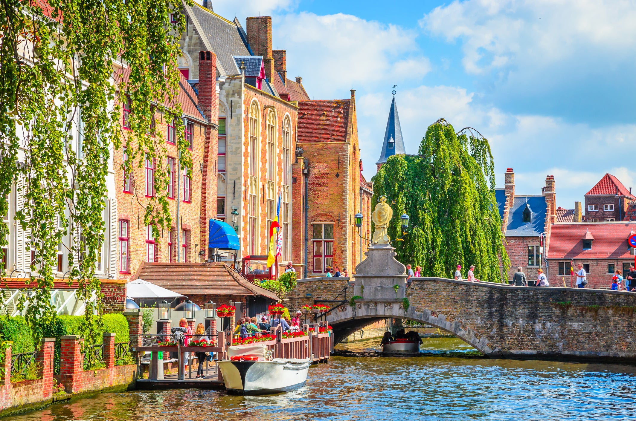 An unidentified man said he was defending Bruges’ medieval architecture