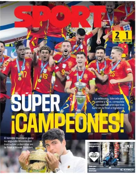 Sport react to Spain winning Euro 2024