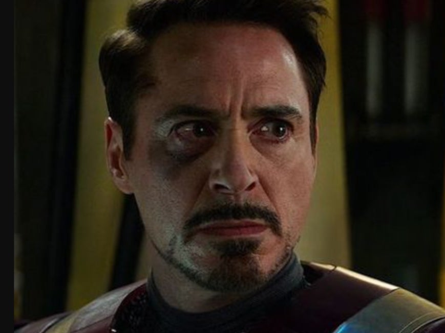 Marvel star Robert Downey Jr as Iron Man