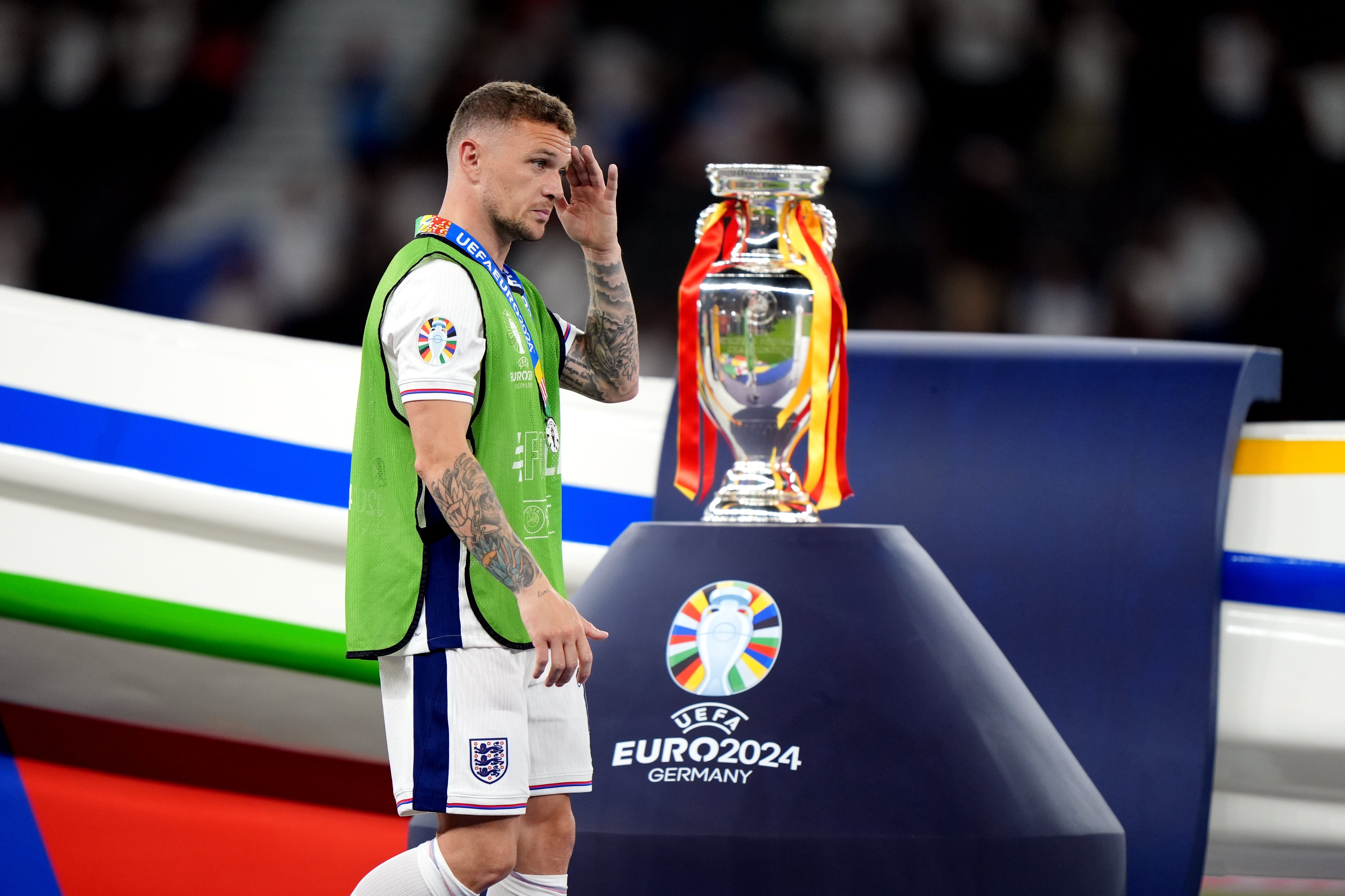 Kieran Trippier after England’s defeat in the Euro 2024 final, against Spain