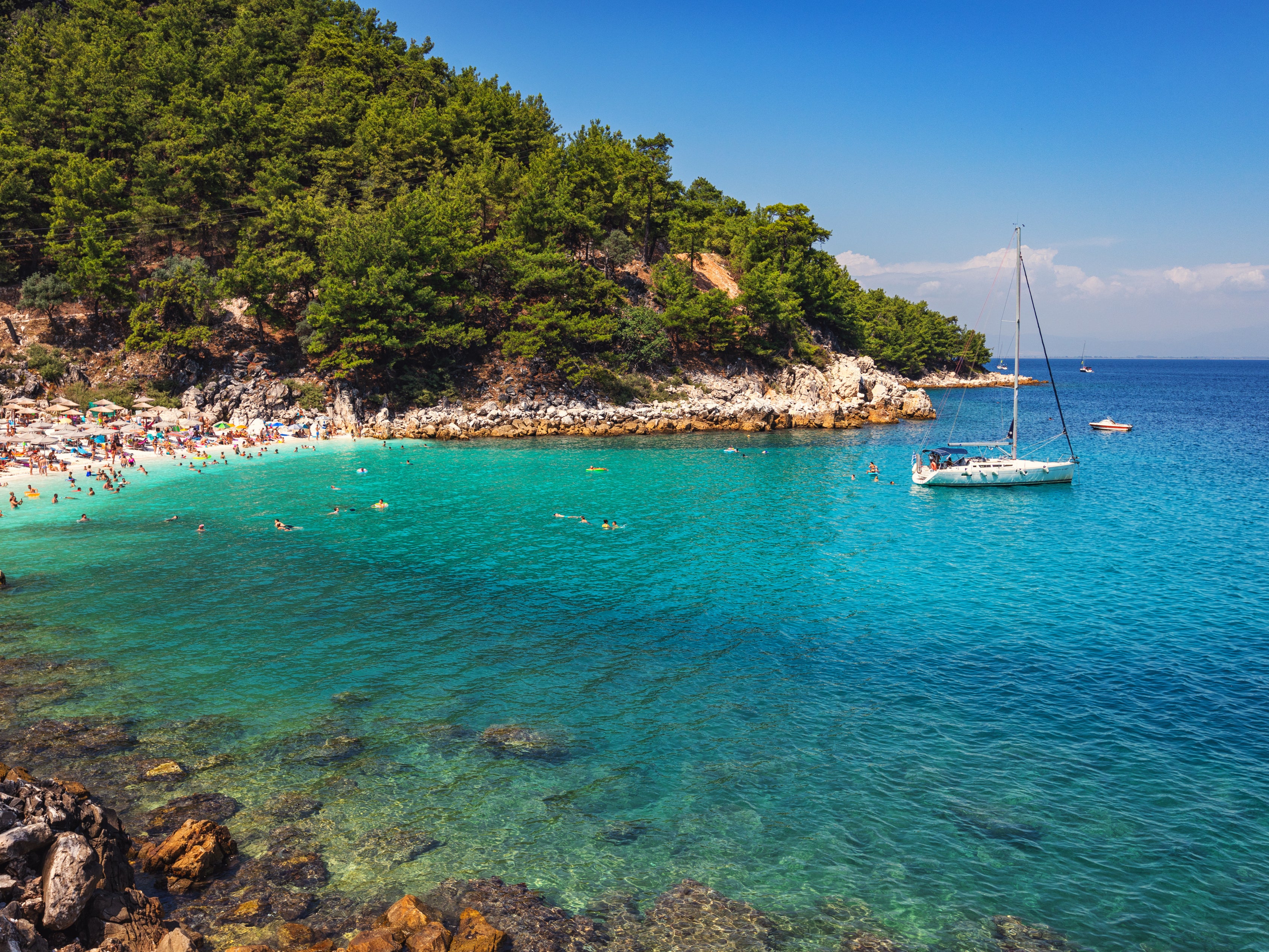 The real appeal of Thassos is all about the coast, with some excellent beaches