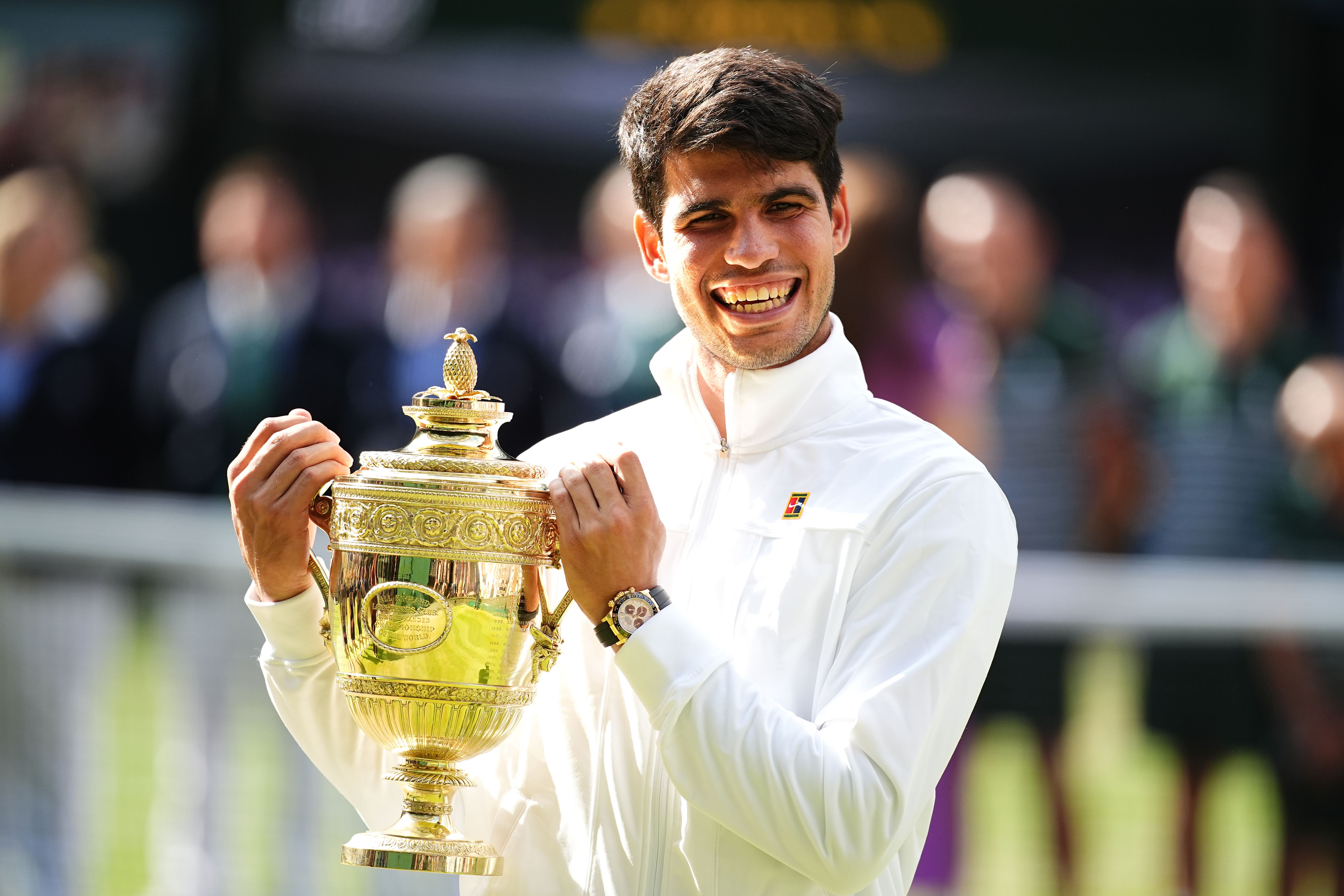 Carlos Alcaraz won the men’s singles at Wimbledon this year