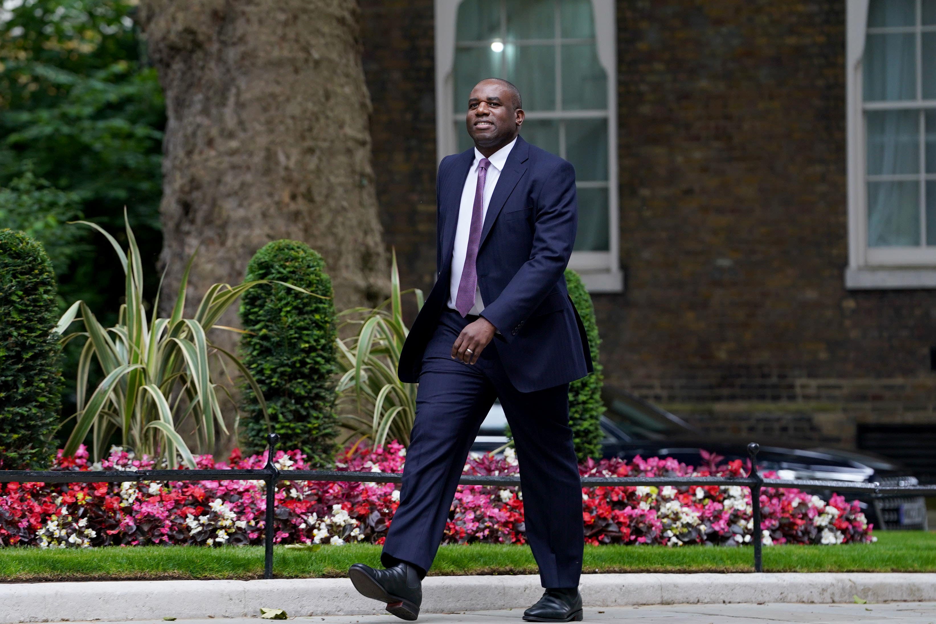 David Lammy is visiting Israel and the Palestinian Territories for the first time as Foreign Secretary (Lucy North/PA)