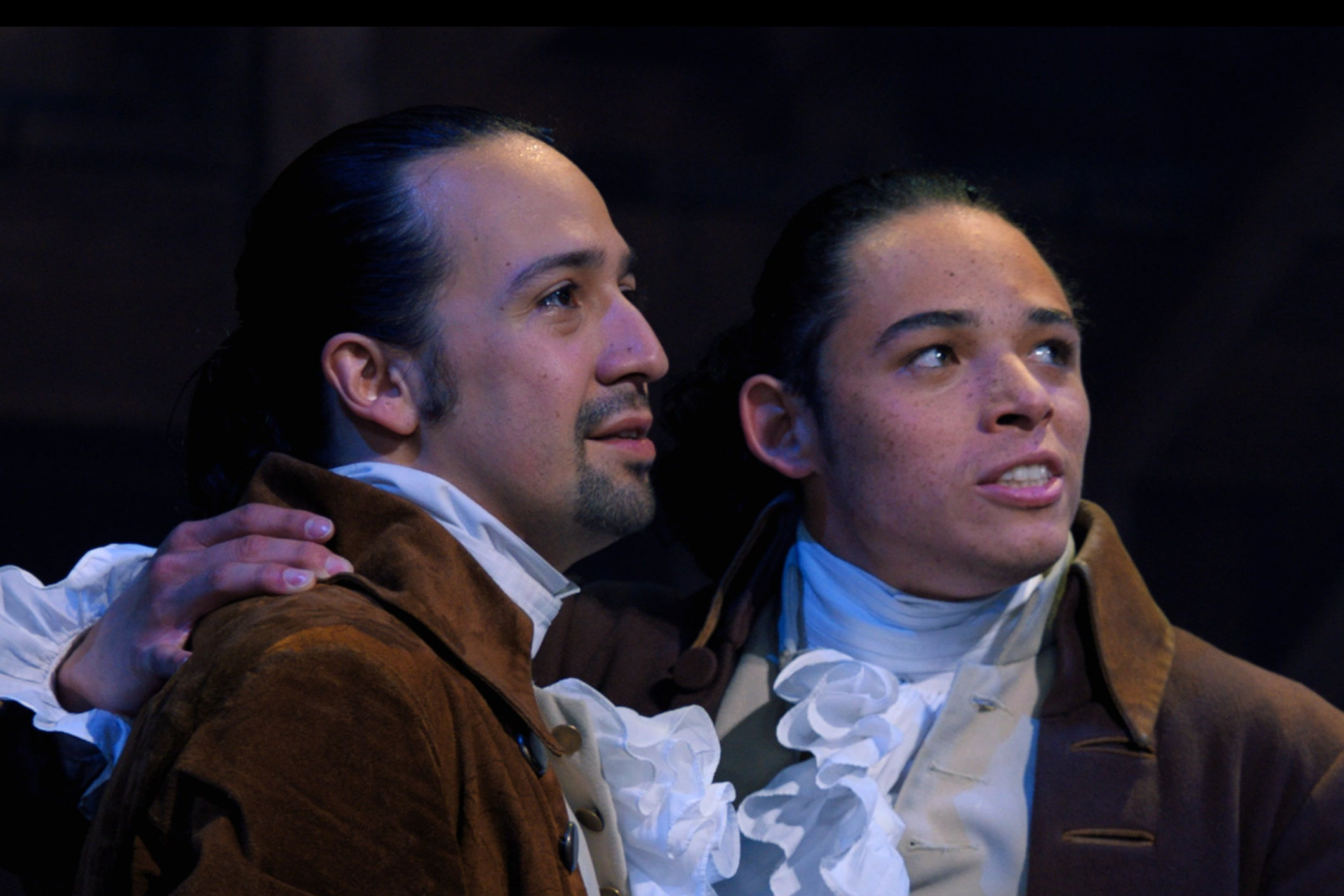 Founding fathers: Lin-Manuel Miranda and Anthony Ramos in ‘Hamilton'