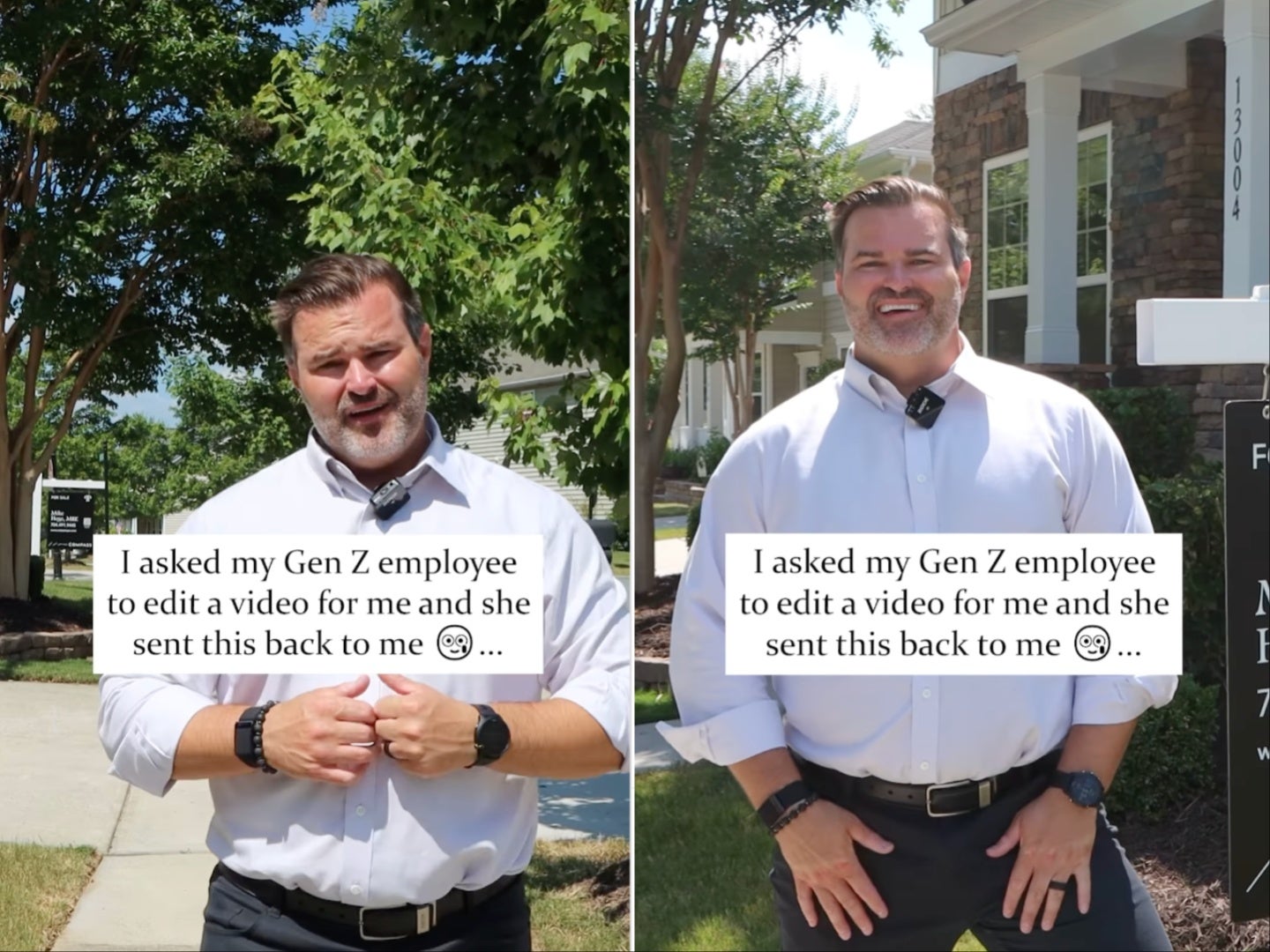 Realtor who asked Gen Z employee to edit video shares hysterical results, with final clip a compilation of his breathing