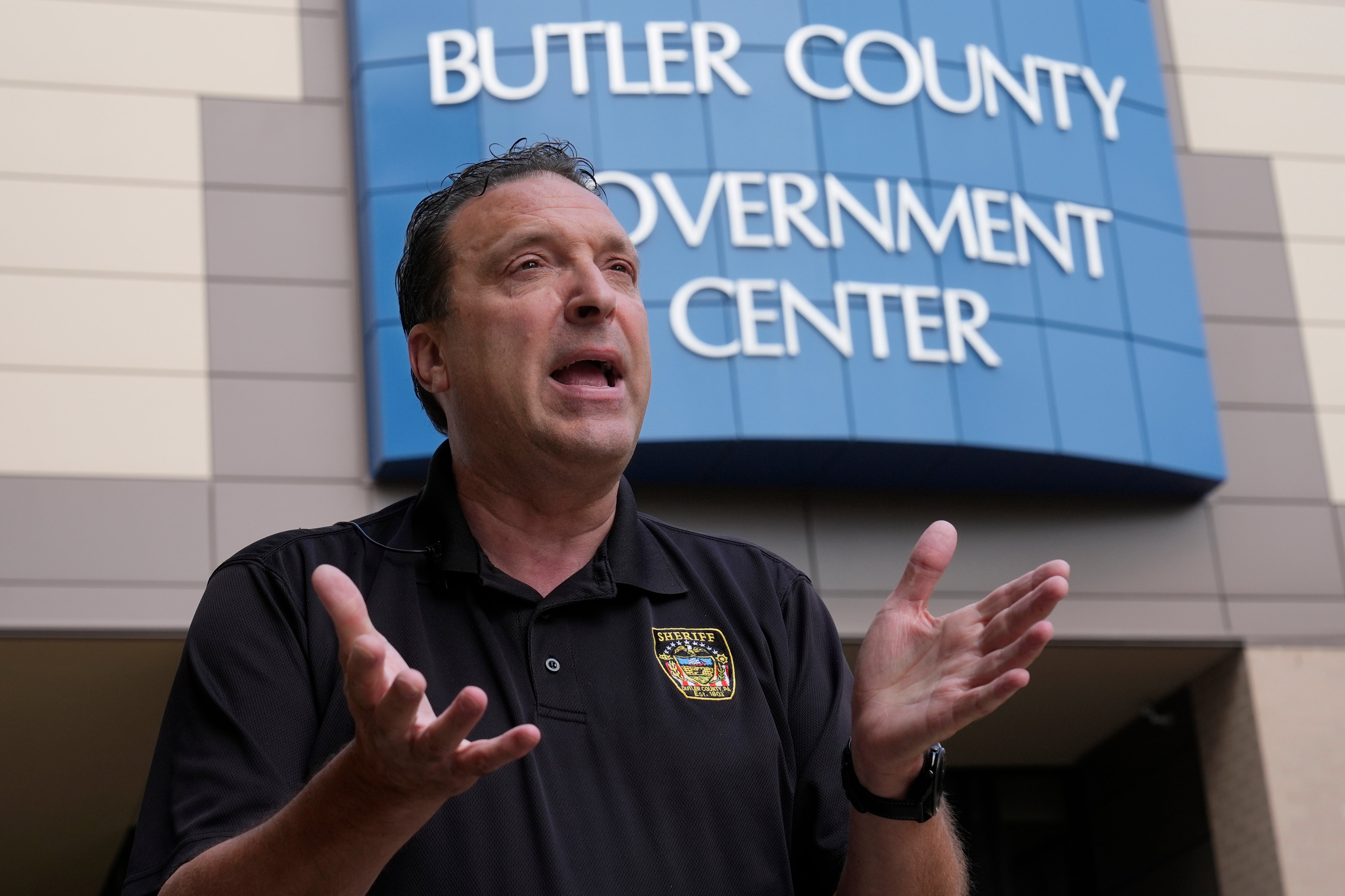 Butler County Sheriff Michael Slupe defended two officers, crediting them with saving Donald Trump’s life