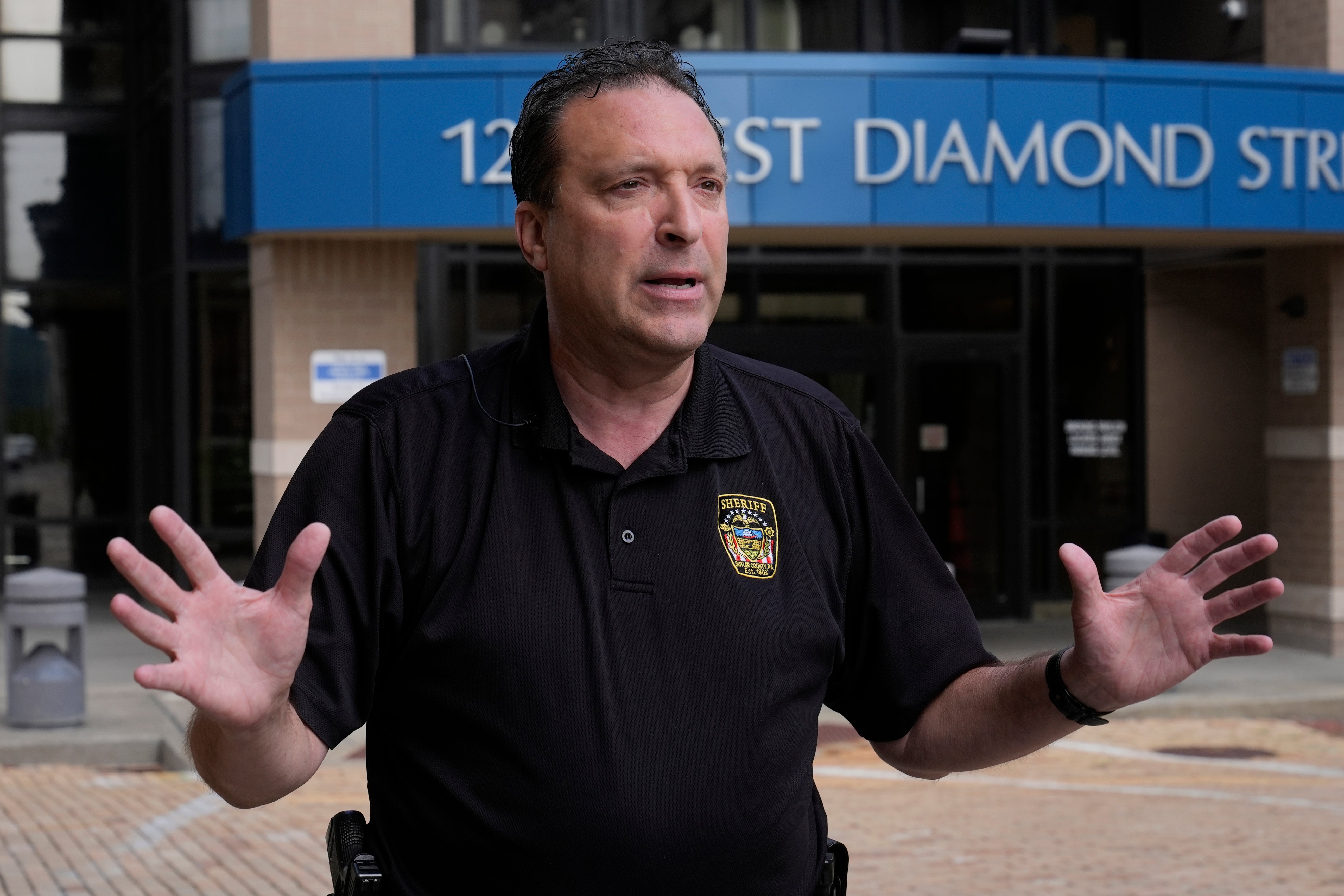 Butler County Sheriff Michael Slupe is pictured during an interview on July 15.