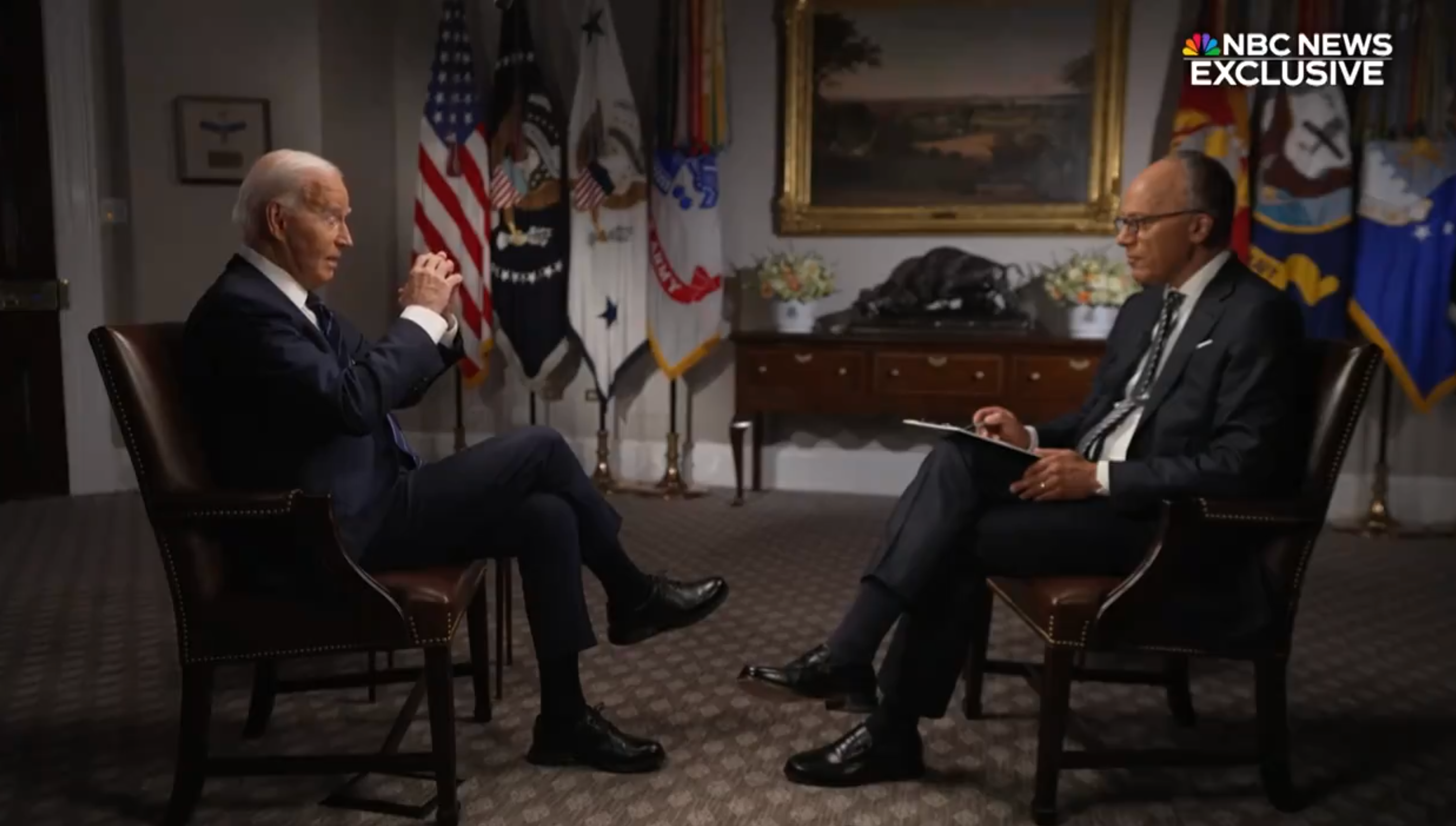 Joe Biden apologies for using the word ‘bullseye’ when referring to Donald Trump, prior to the attempted assassination of the former president, during an interview with NBC