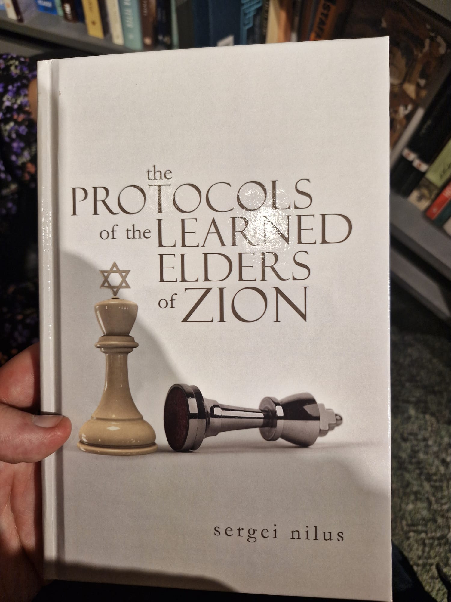 ‘The Protocols of the Elders of Zion’ was removed from the Waterstones after a customer complaint