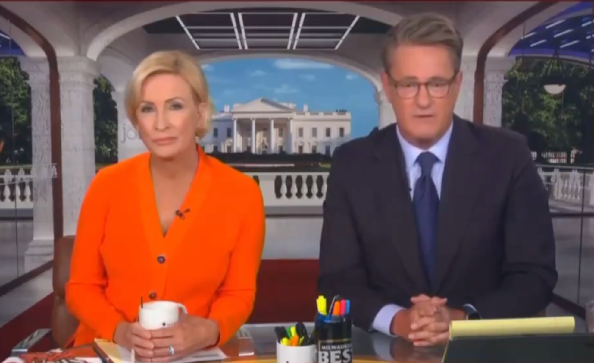 The hosts of MSNBC’s influential Morning Joe news and comment show returned to air on July 16 after the attempted assassination of Donald Trump.