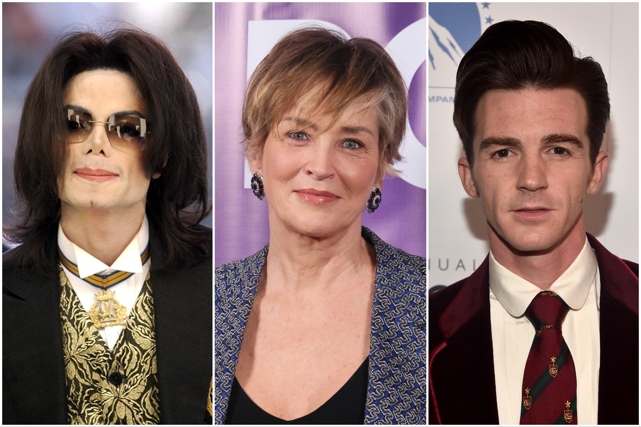 Michael Jackson, Sharon Stone and Drake Bell