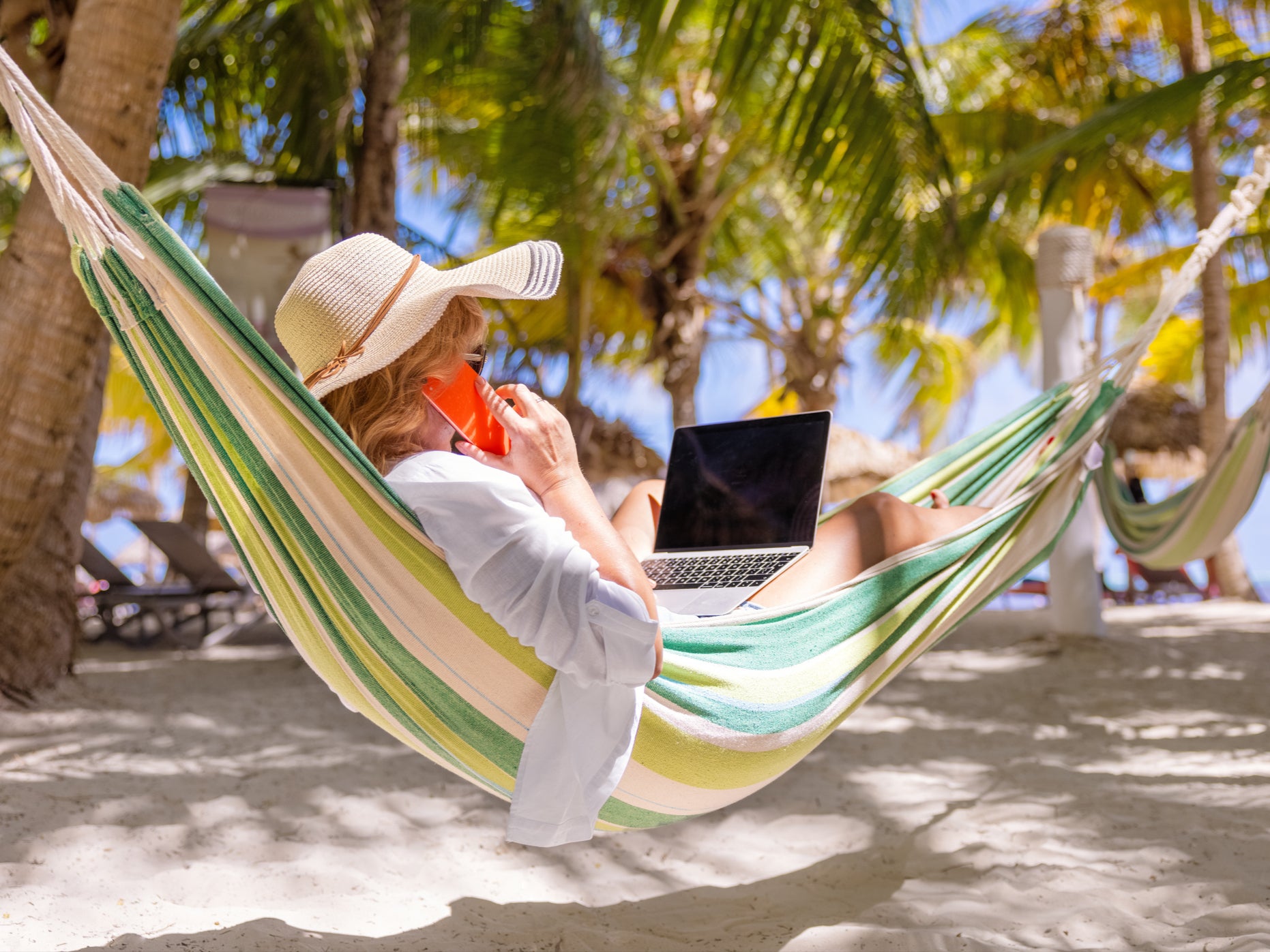 Workers are enjoying remote work in far-flung locales (Getty Images)