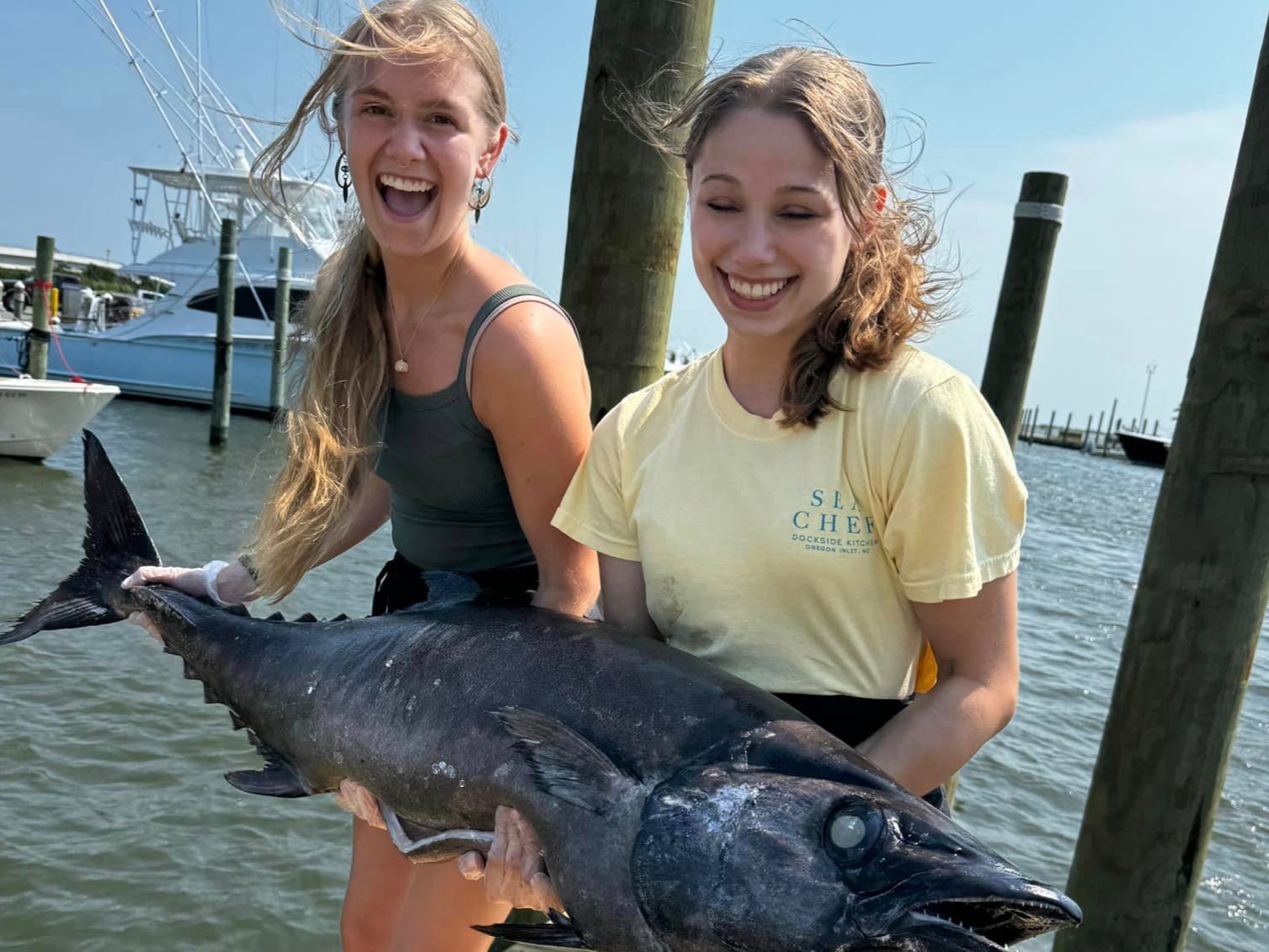 A North Carolina seafood restaurant served up a rare fish - escolar- earlier this month after it was caught in the Outer Banks