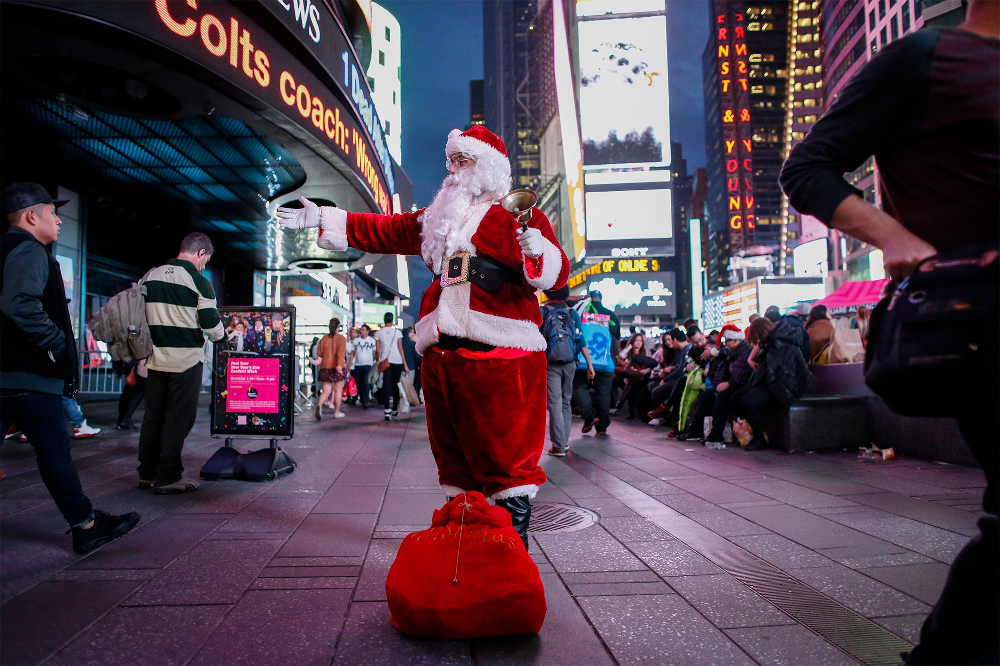 Researchers identified three types of professional Santas