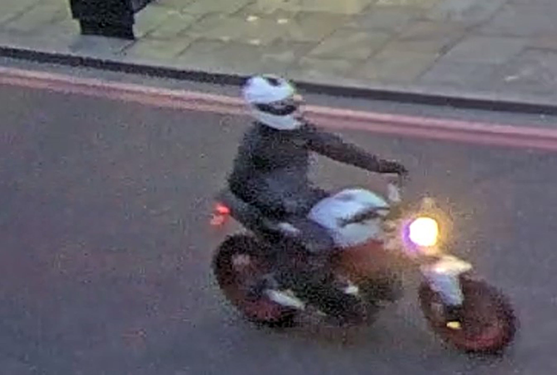 The Met issued this photo of a motorbike following the shooting