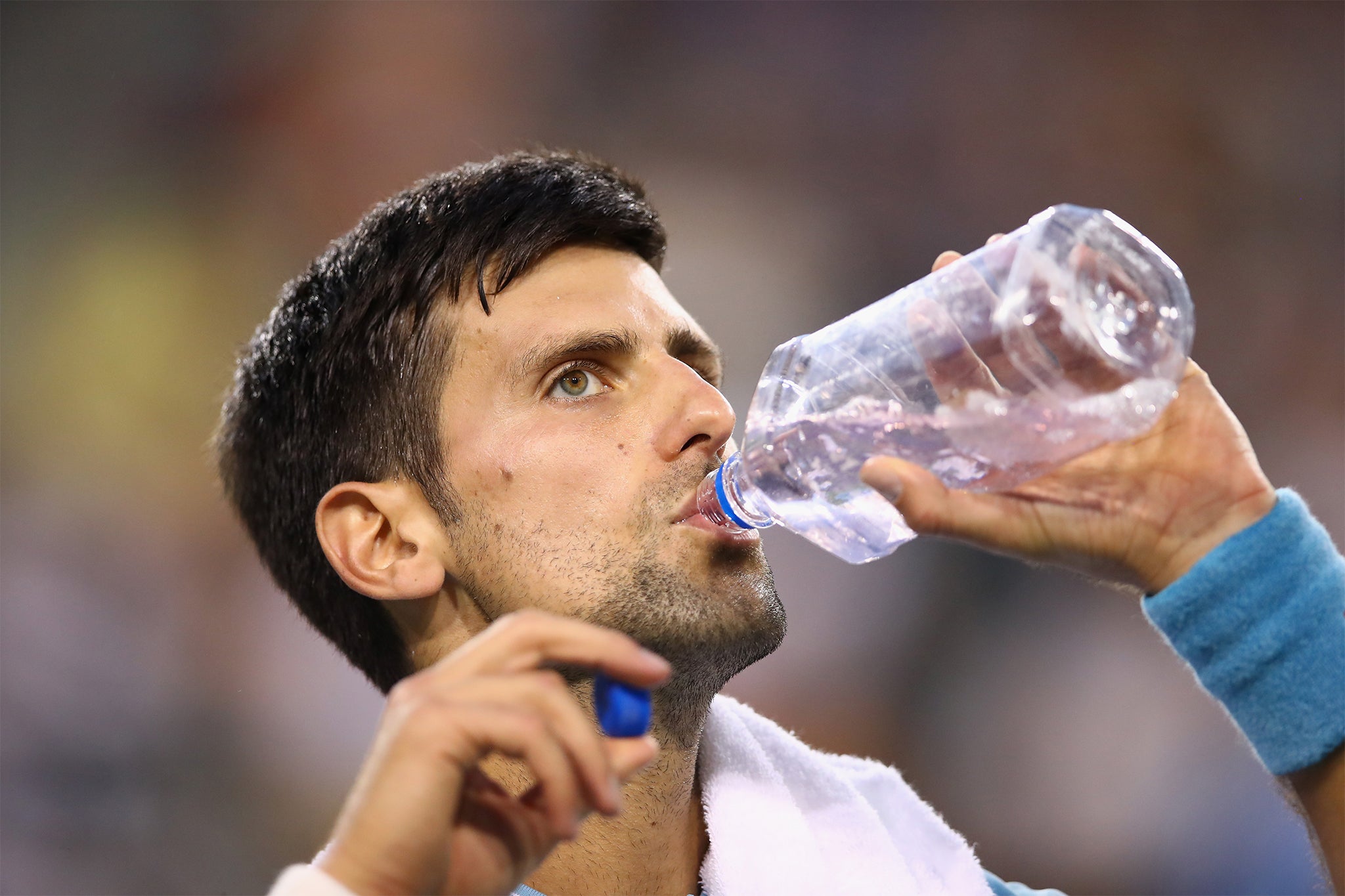 The Serbian tennis star Novak Djokovic who drinks ‘cosmically charged’ water from the Bosnian pyramids claims that water can be purified with the mind