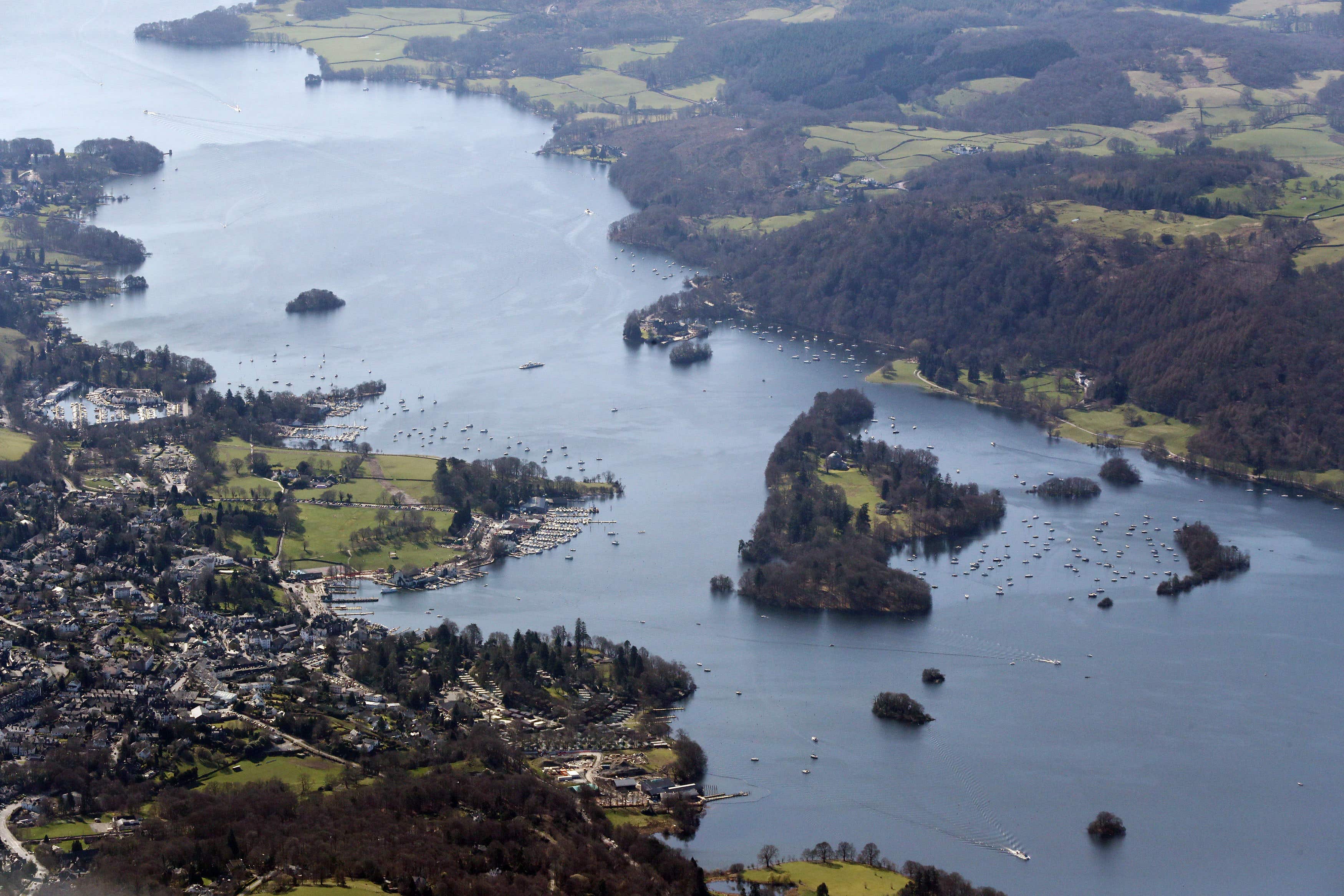 Sewage pollution has hit beauty spots including Windermere in the Lake District (Owen Humphreys/PA)