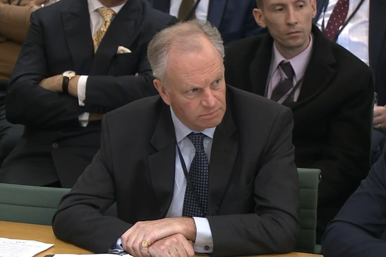 Tim Parker recommended the Government committed to making three ‘discretionary payments’ to chief executive Nick Read, pictured (House of Commons/UK Parliament/PA)