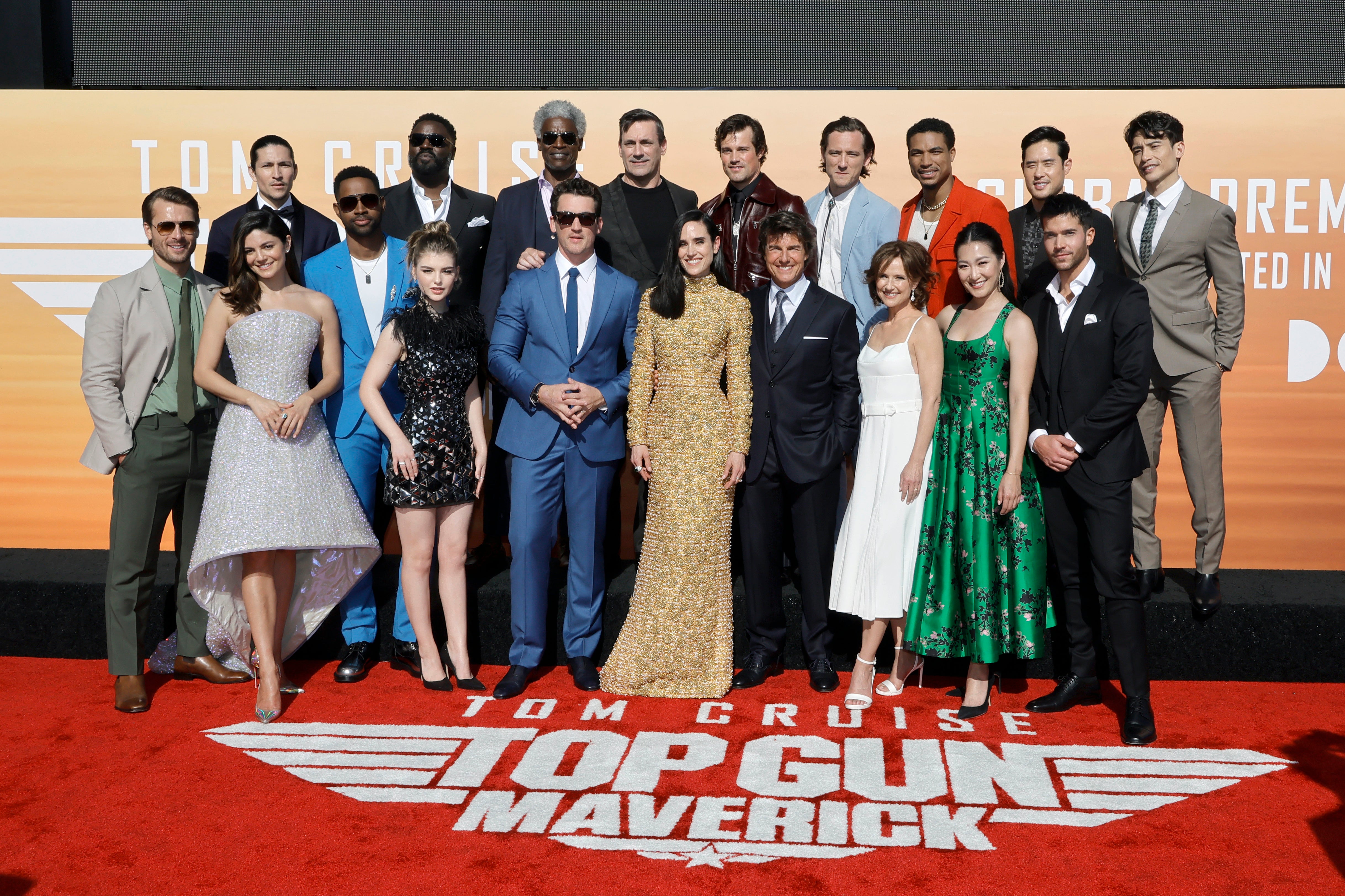 ‘Top Gun: Maverick’ stars attend the film’s global premiere in San Diego, California, on 4 May 2022