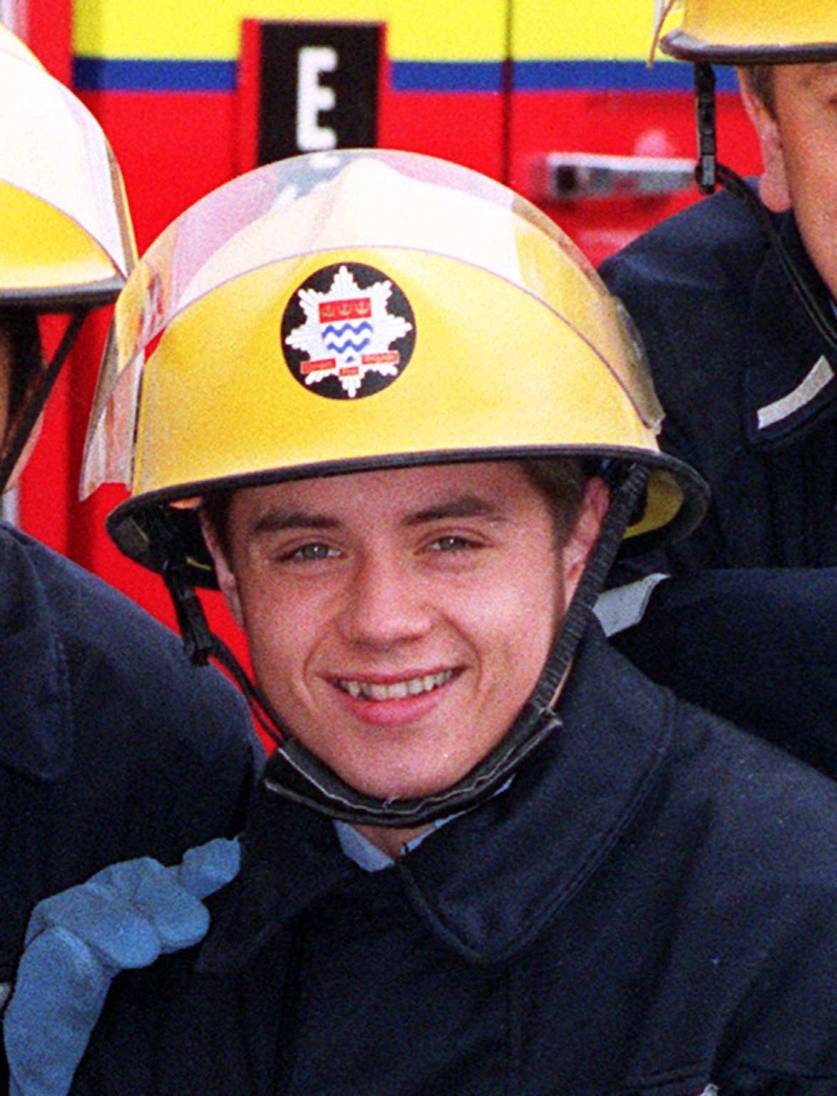 John Alford on the set of ‘London’s Burning'