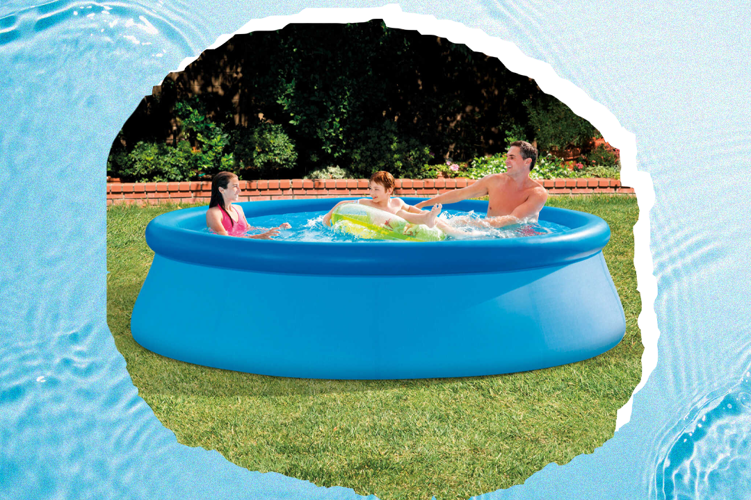 The inflatable design can fit between four to five people