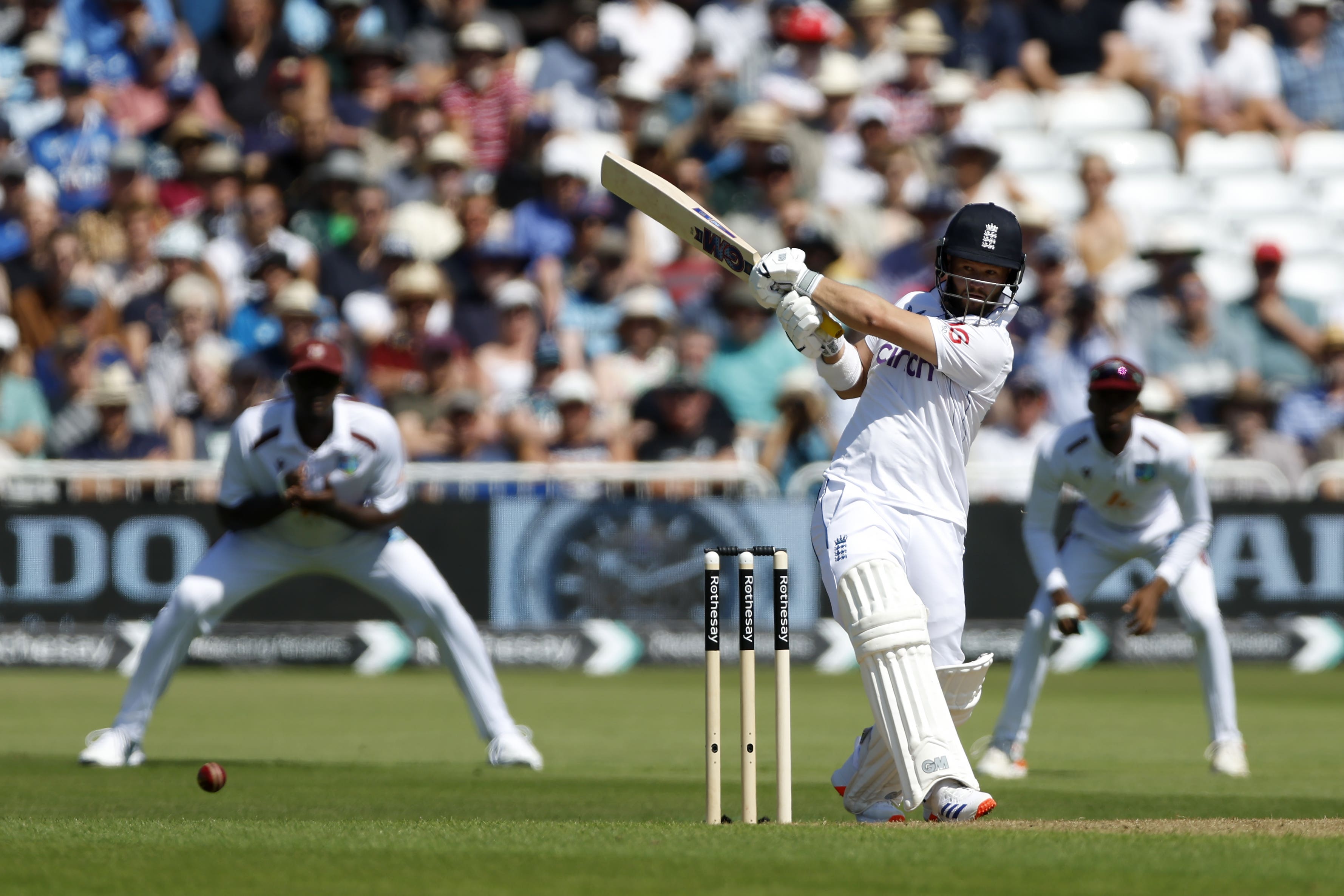 Ben Duckett was a man in a hurry against the West Indies (Nigel French/PA)