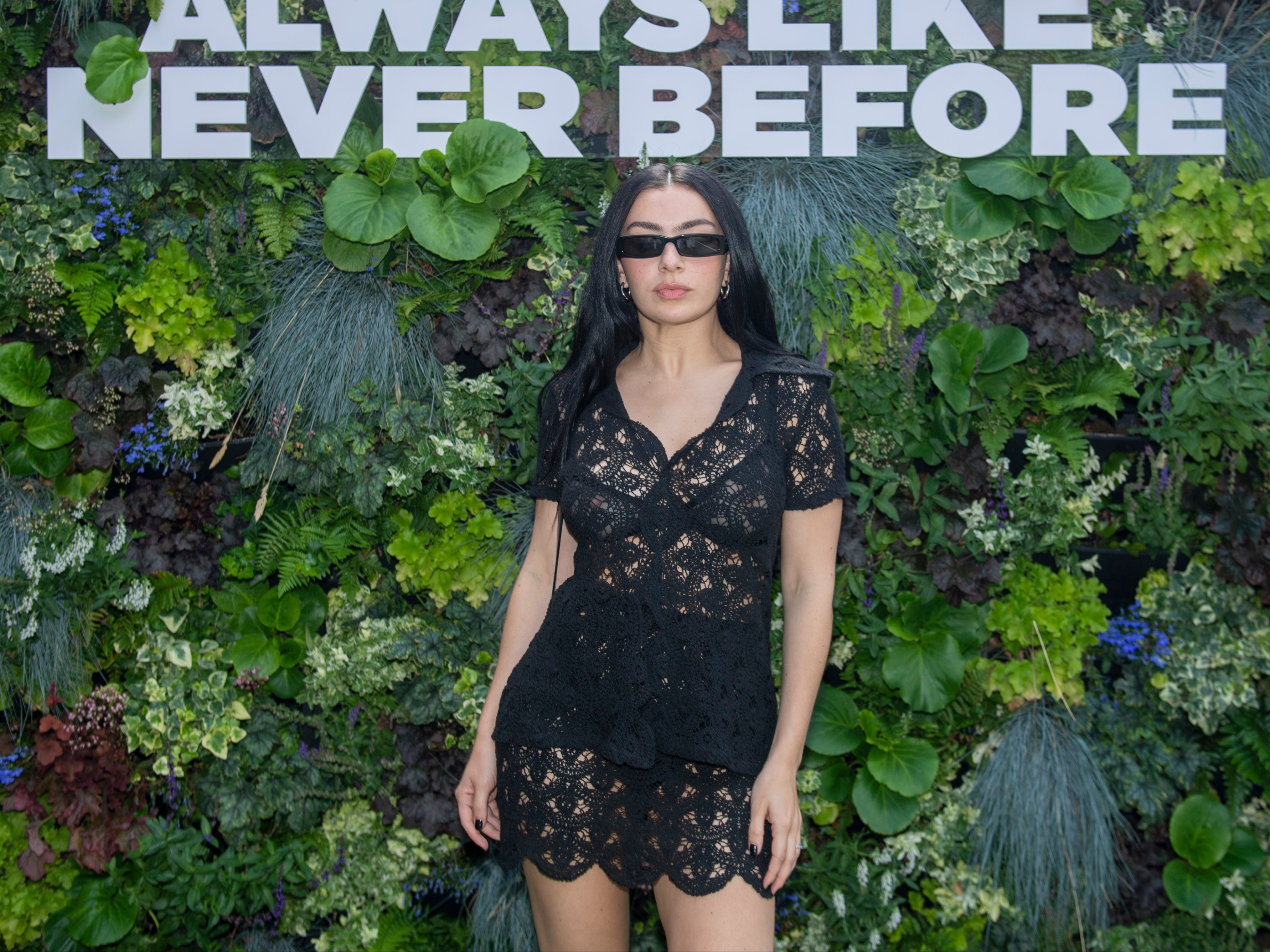 Charli XCX pictured at this year’s Wimbledon