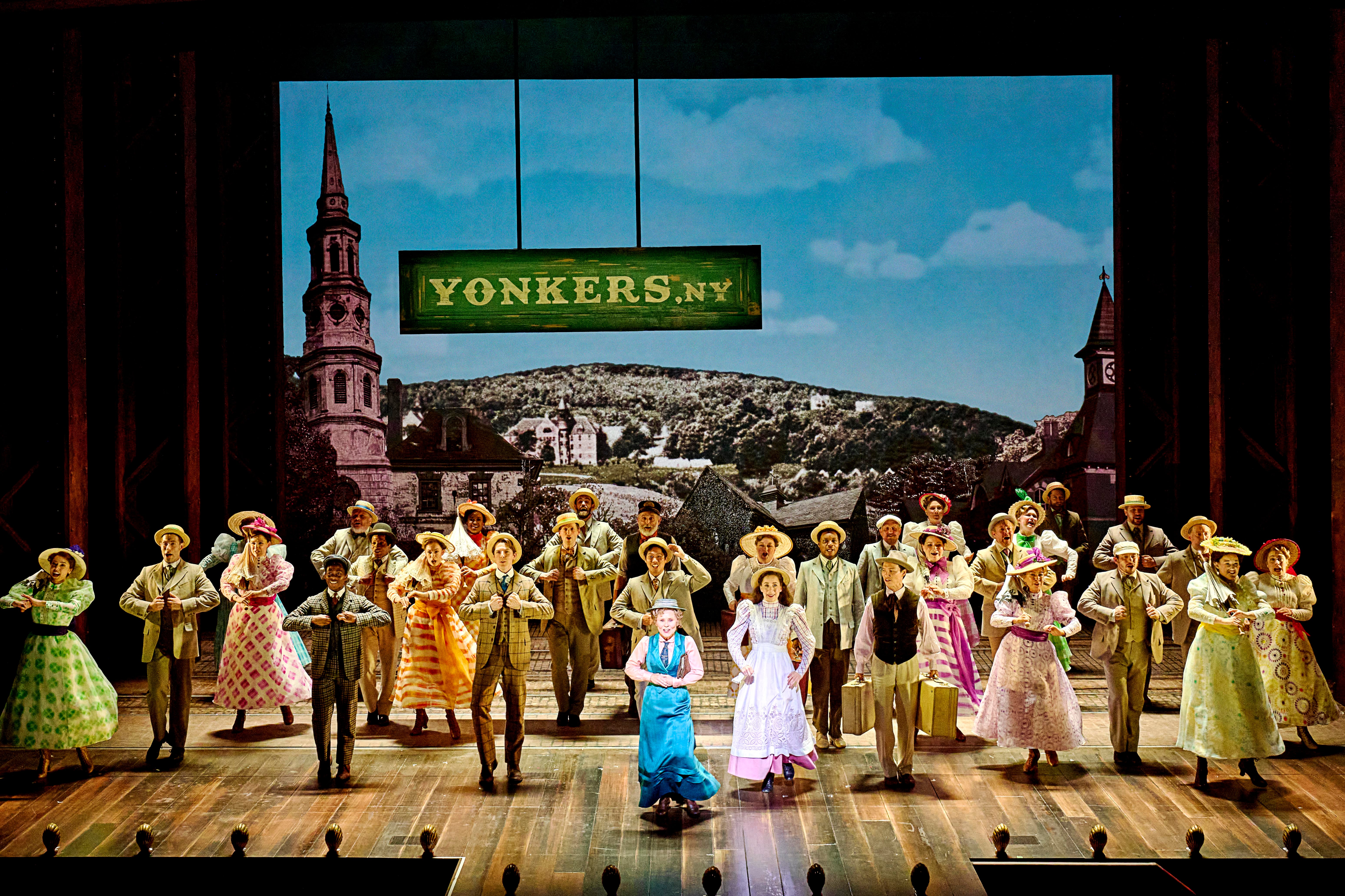 Imelda Staunton with the 'Hello, Dolly!’ ensemble