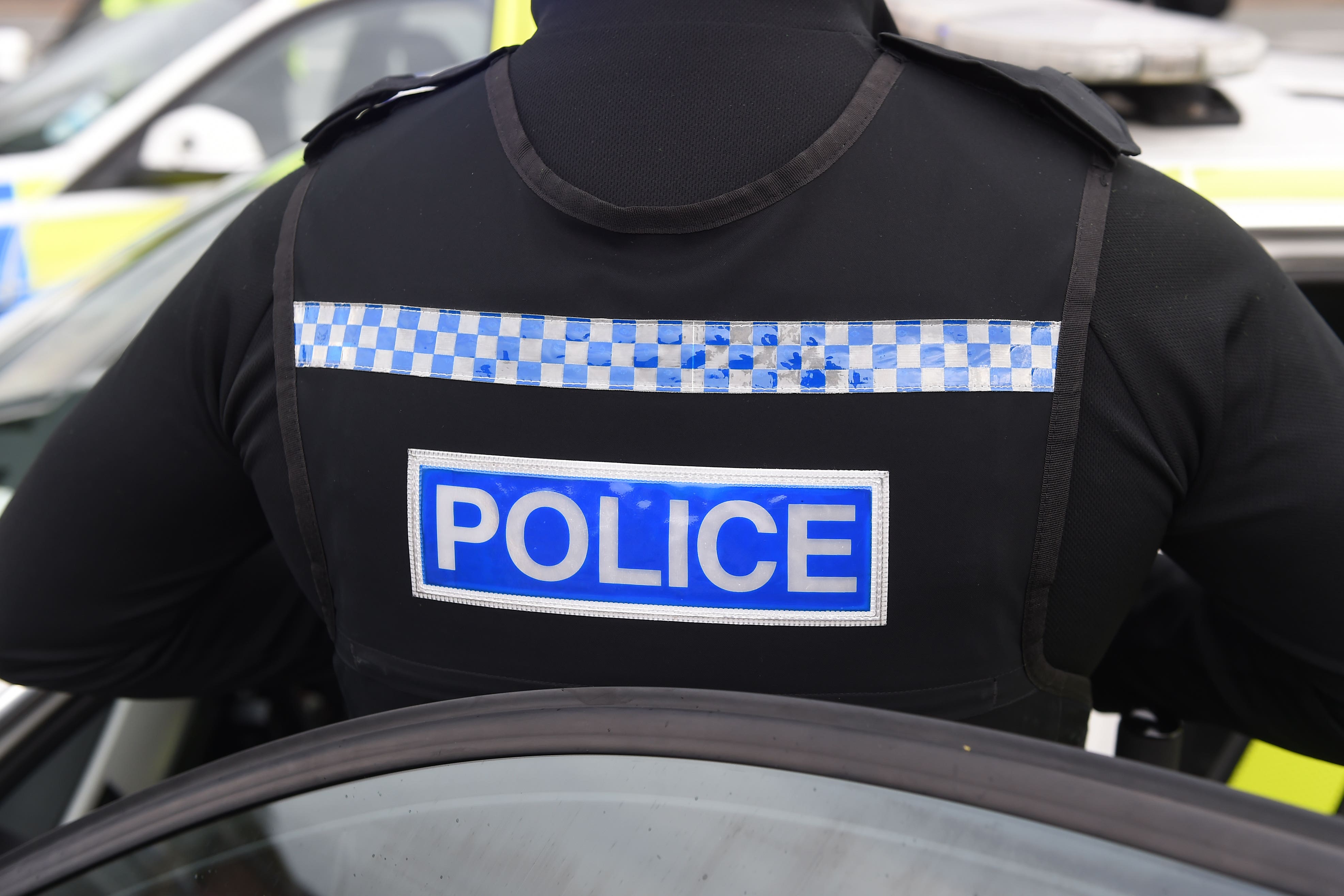 Police signage (Joe Giddens/PA)