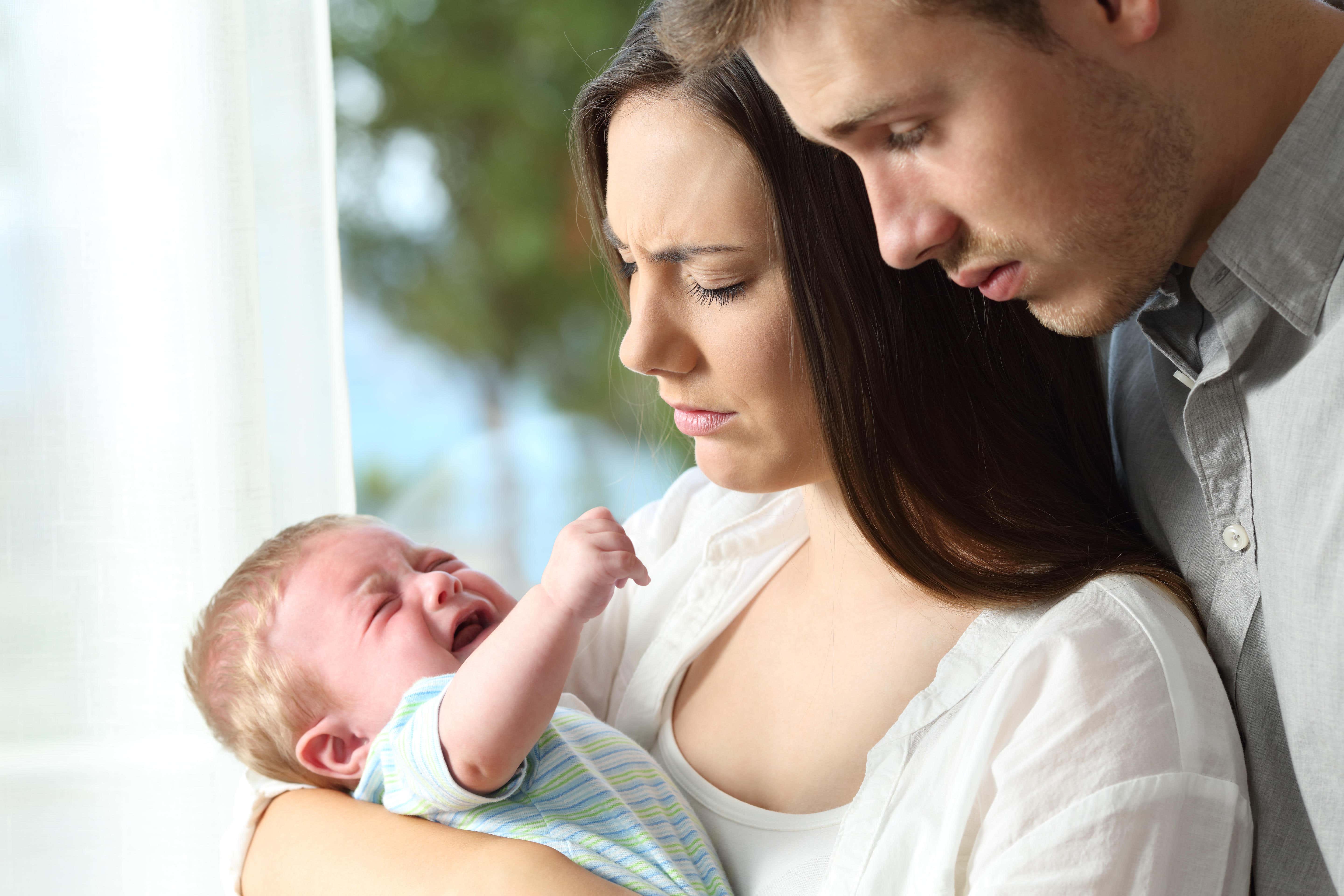 Any new parent can experience postnatal depression (Alamy/PA)