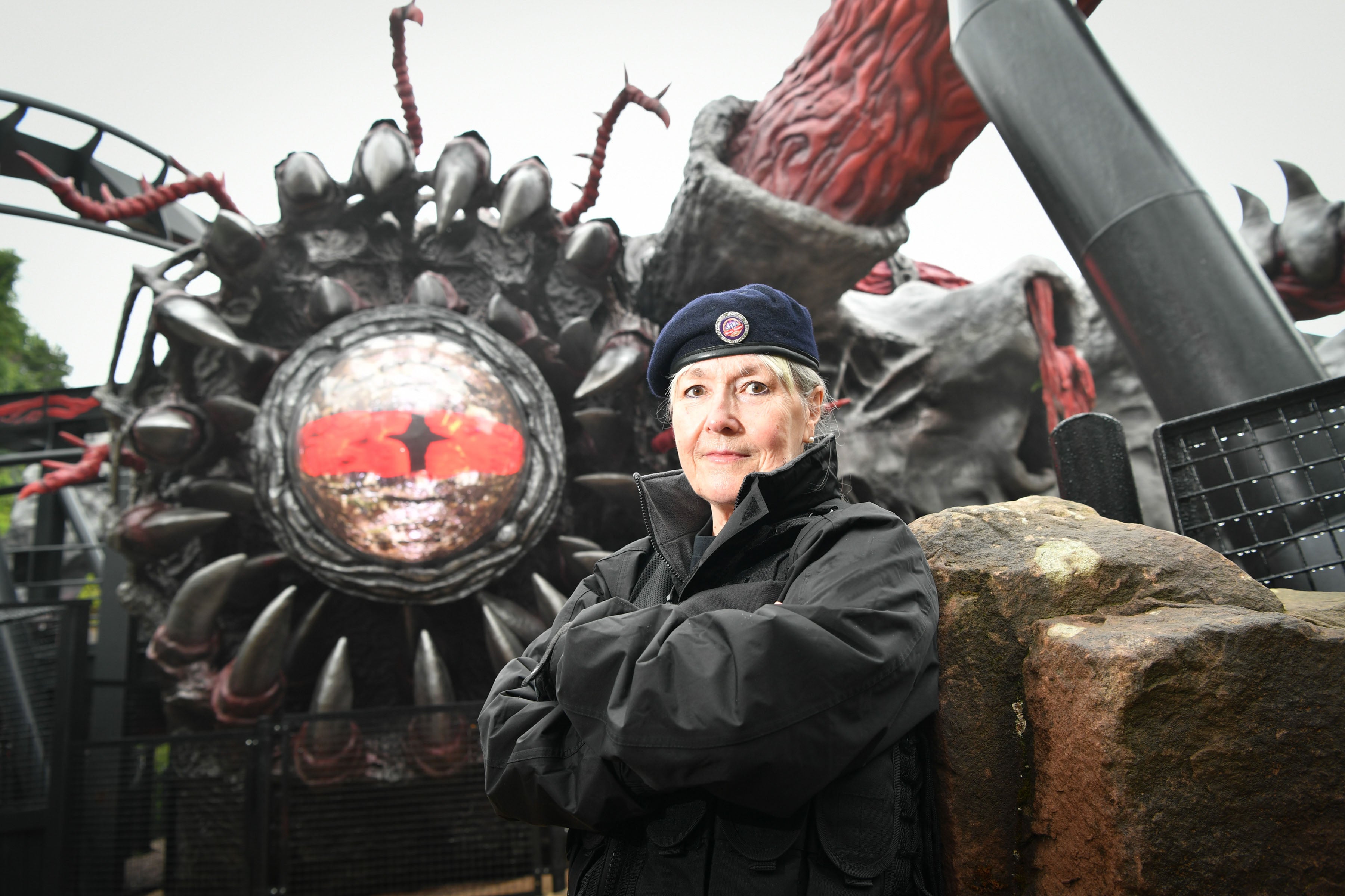 Jackie Smith, 72, became the first woman to be part of the British Army Parachute Regiment, the Red Devils in 1971 (Alton Towers Resort)