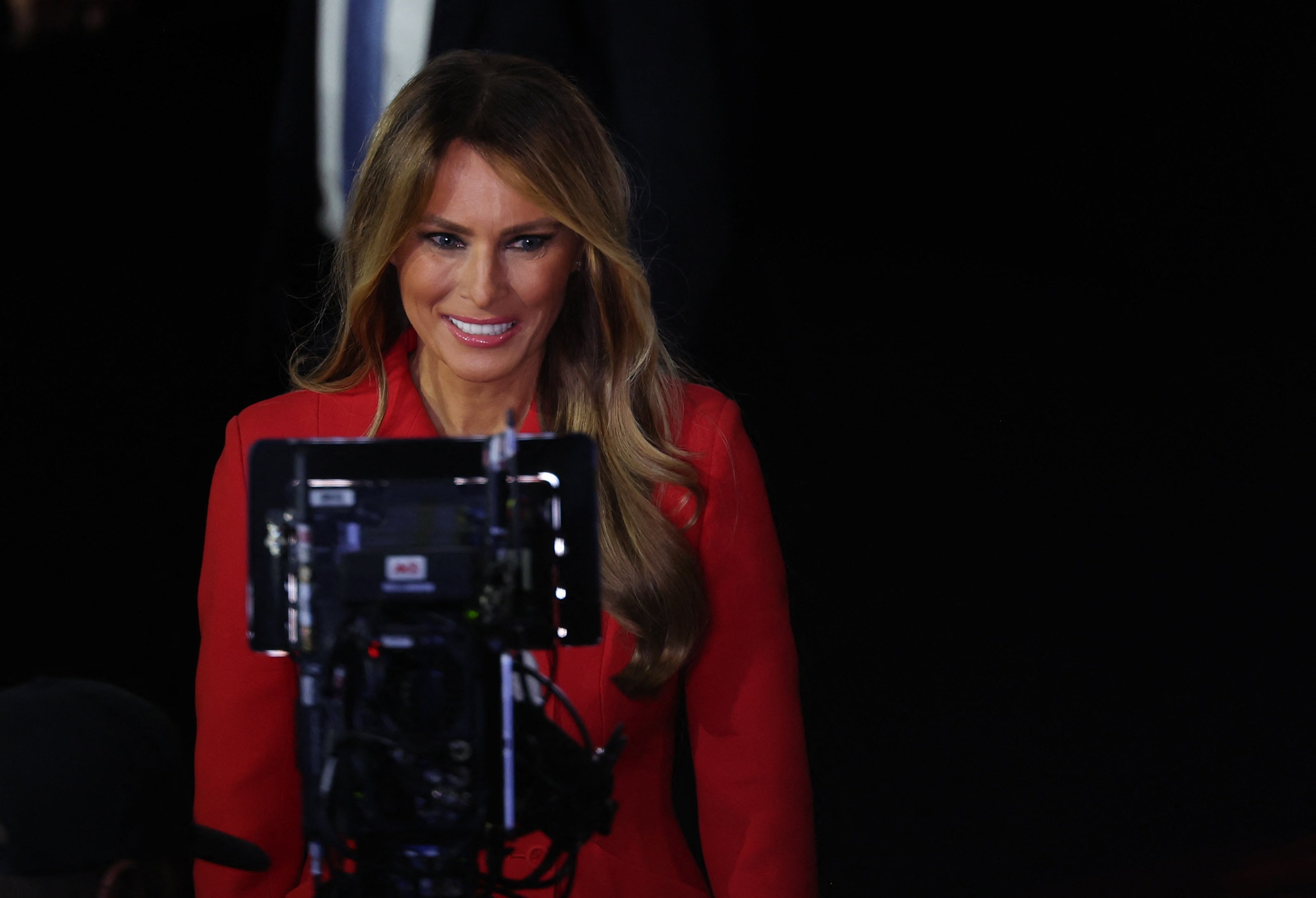 Melania Trump made an entrance to rapturous applause on the final night of the Republican National Convention