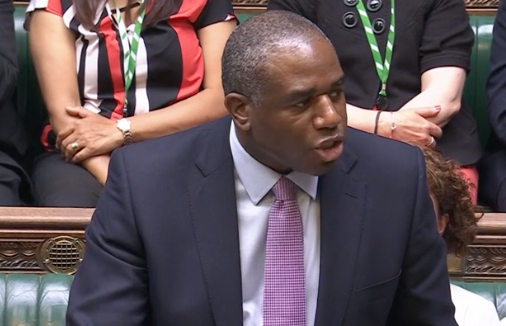 David Lammy said the UK would restart funding for UNRWA