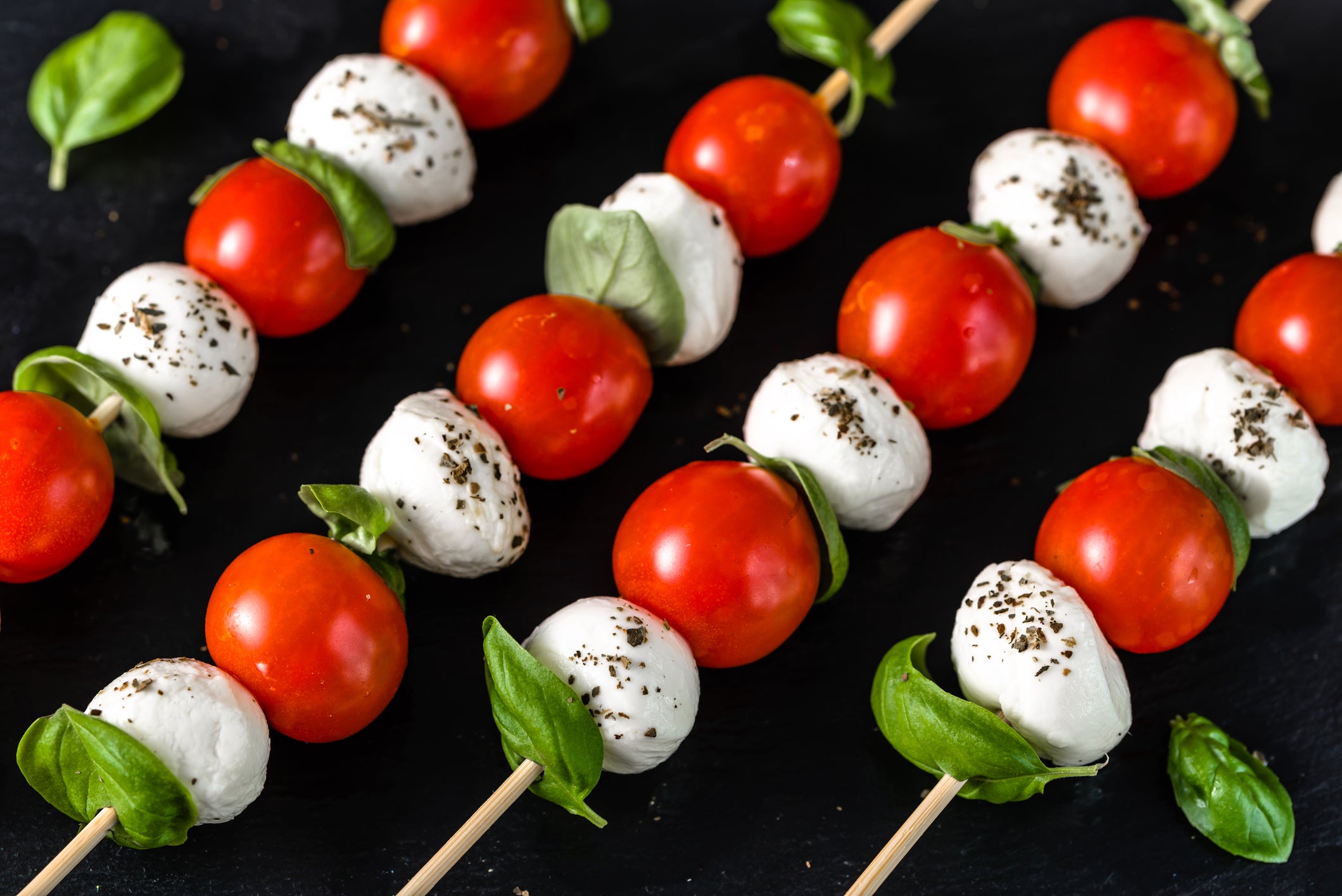 ‘If you can find it at the Fair, you can find it on a stick,’ goes the saying in Iowa – and that includes a Caprese salad