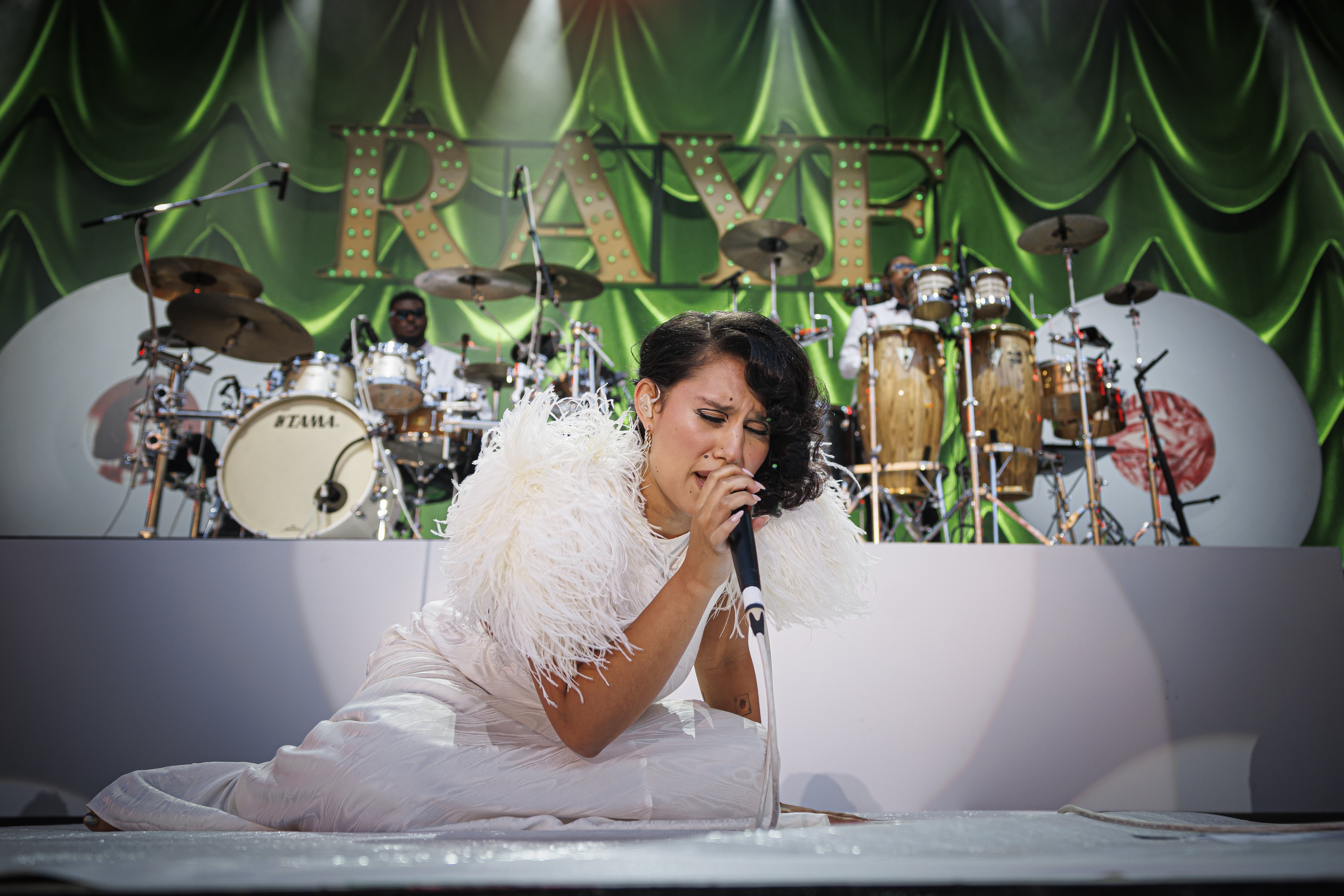 RAYE performing at Montreux Jazz Festival