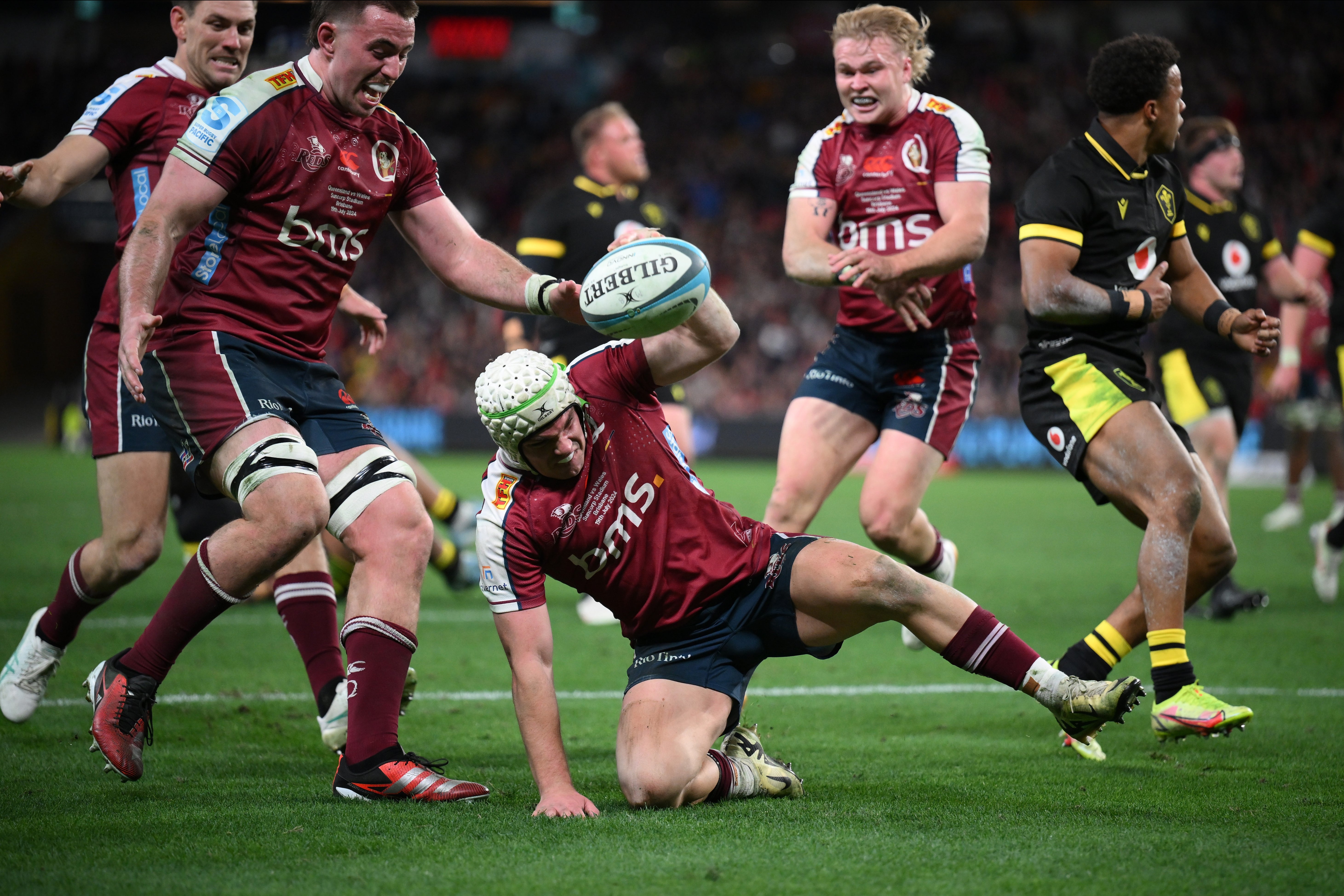 Mac Grealy’s second try looked to have secured victory for the Reds