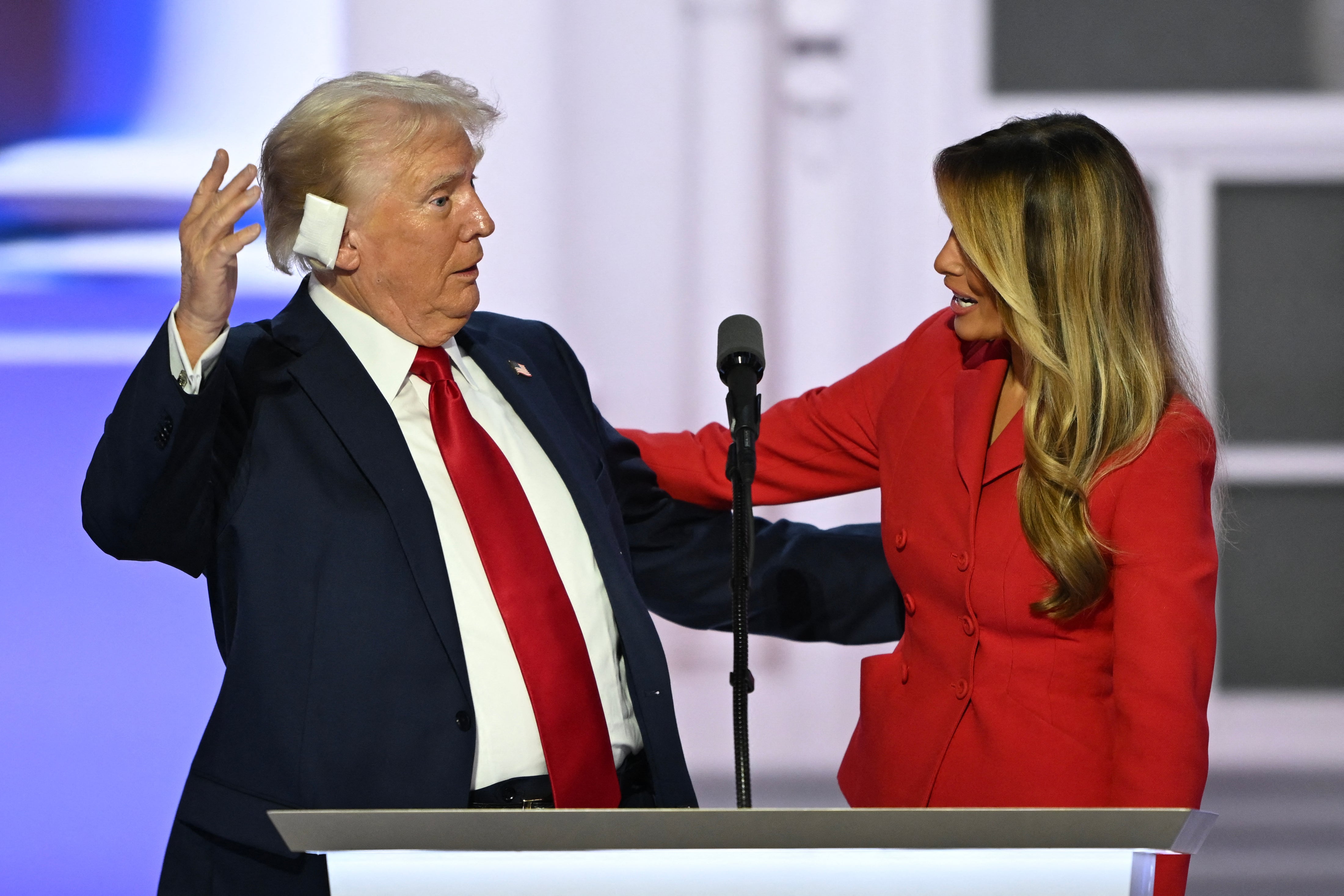 Trump with Melania on the last day of the 2024 Republican National Convention