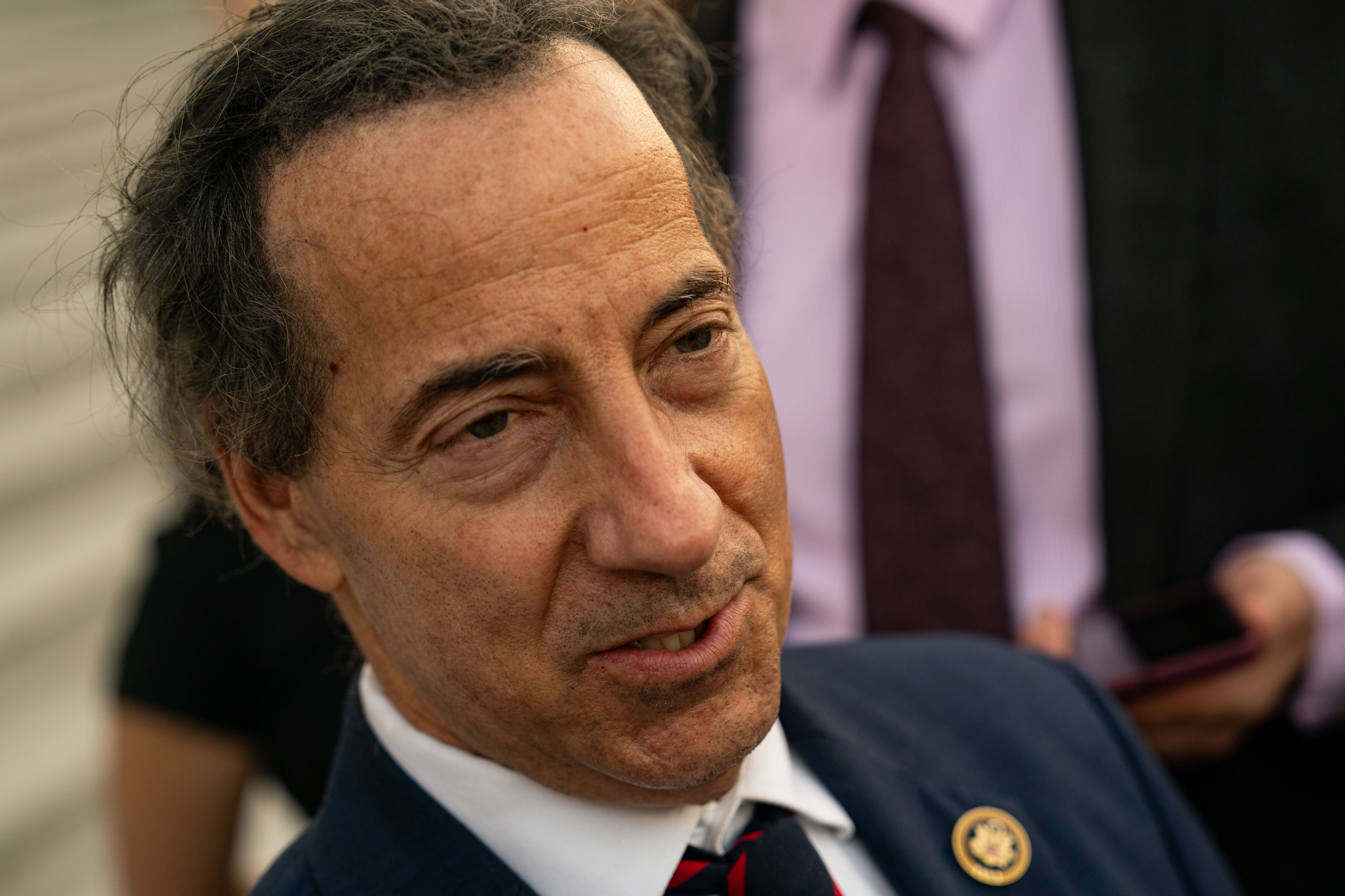 Rep. Jamie Raskin, a Maryland Democrat, sought on Monday to tie the Trump assassination attempt to the ready availability of high-powered weapons in the U.S.