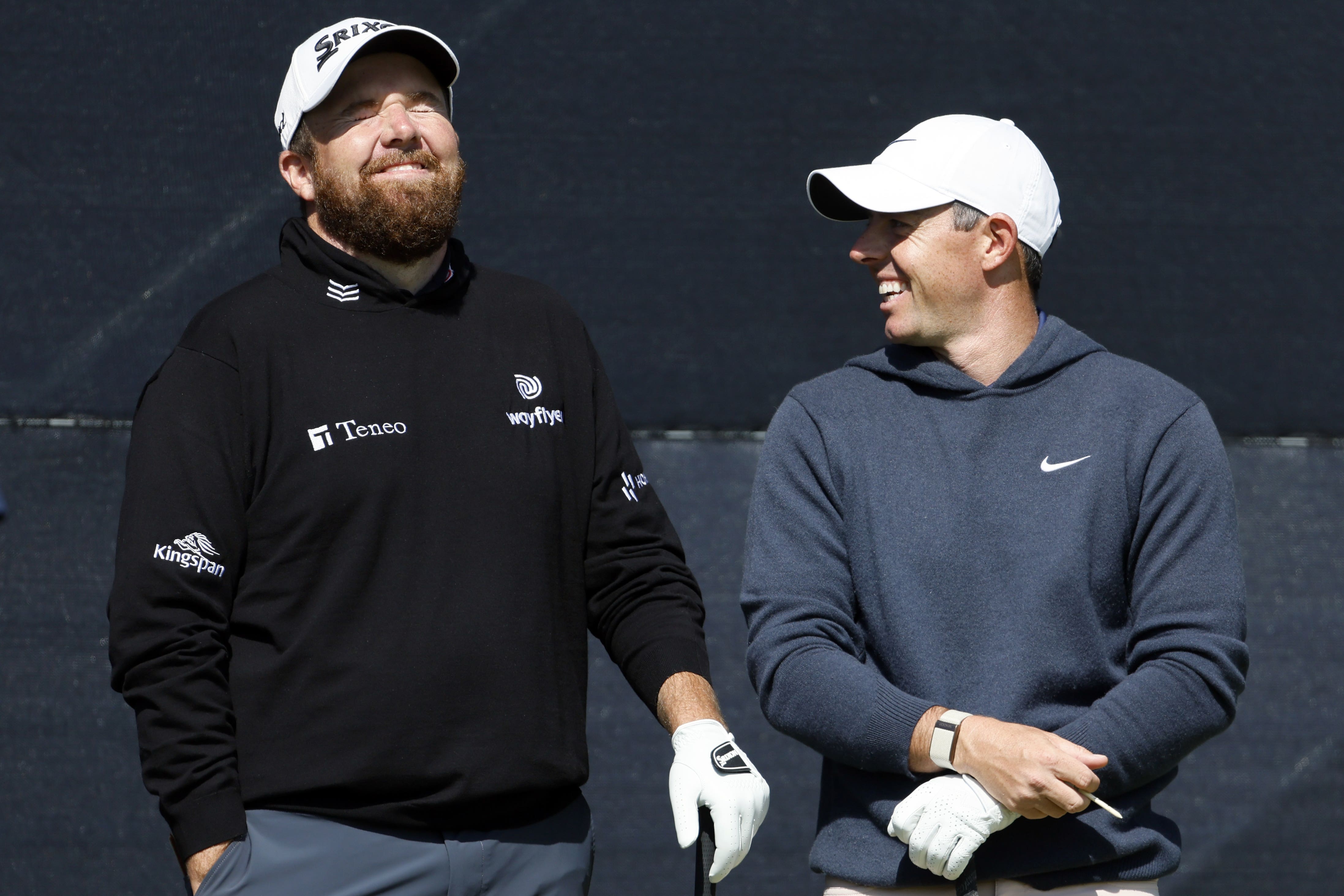 Rory McIlroy (right) will be supporting Shane Lowry’s bid for a second Open title at Royal Troon (Richard Sellers/PA)