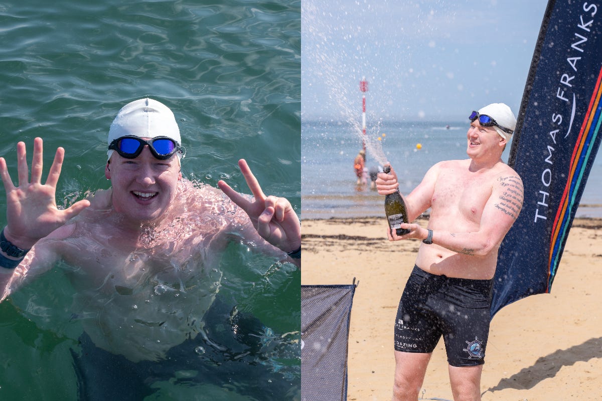 Louis Alexander swam the world’s seven seas (Thomas Franks/PA)