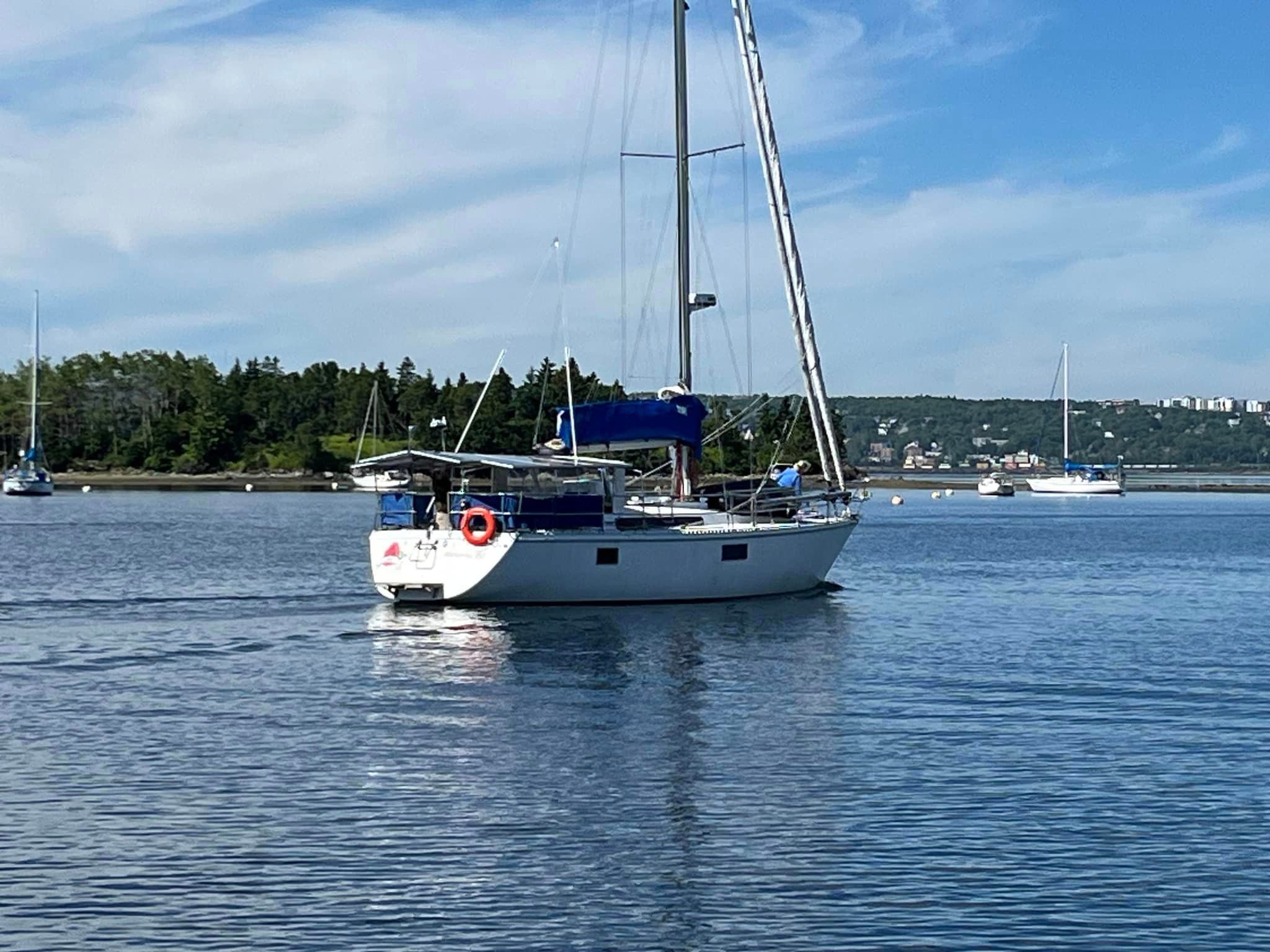 Theros, the couple’s Gib Sea 42ft boat