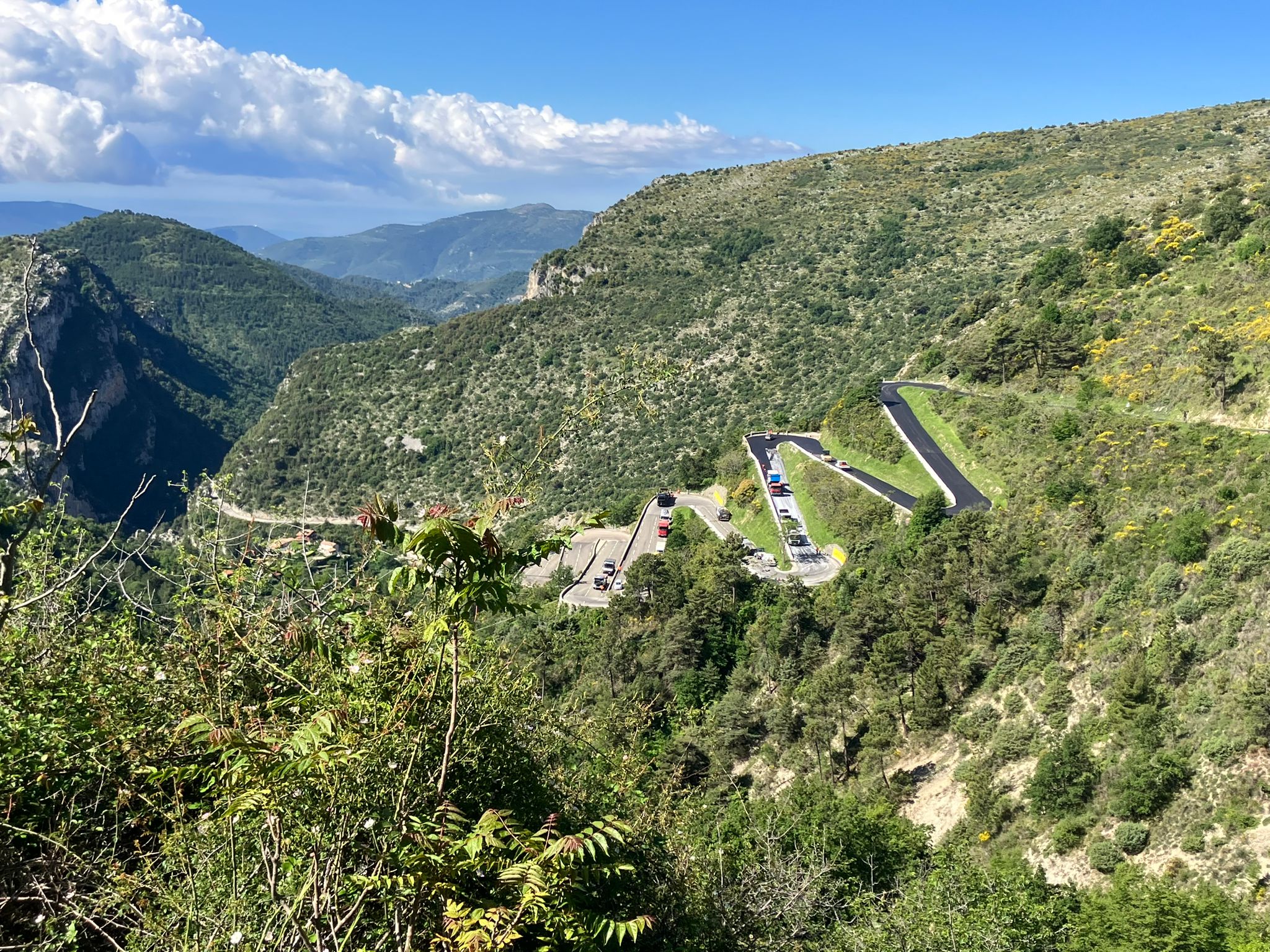 The Col de Braus mountain pass is a challenging climb on the Côte d’Azur