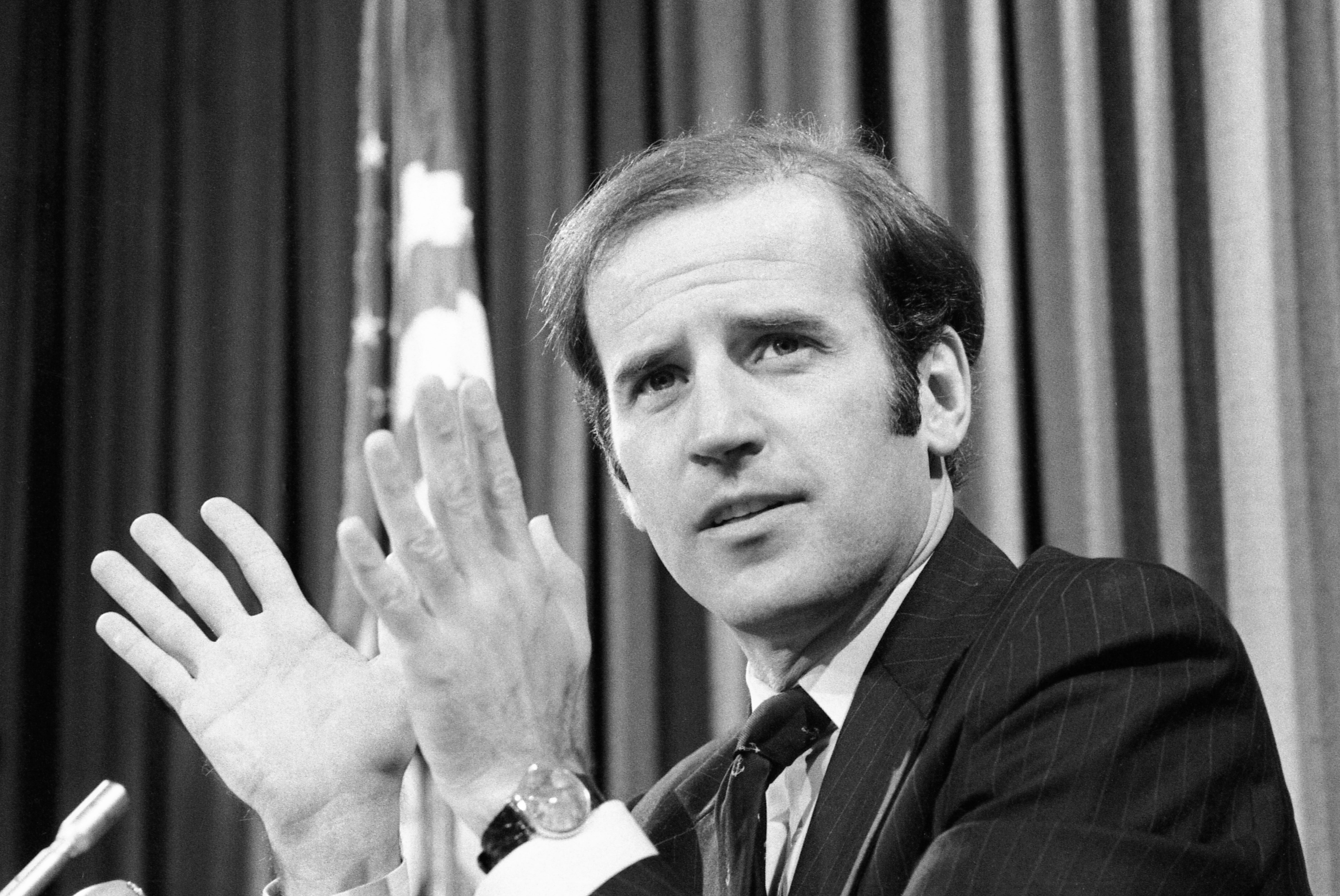 Senator Joseph Biden, Delaware, in 1978, introducing the report of an 18-month investigation conducted by his Senate Intelligence subcommittee