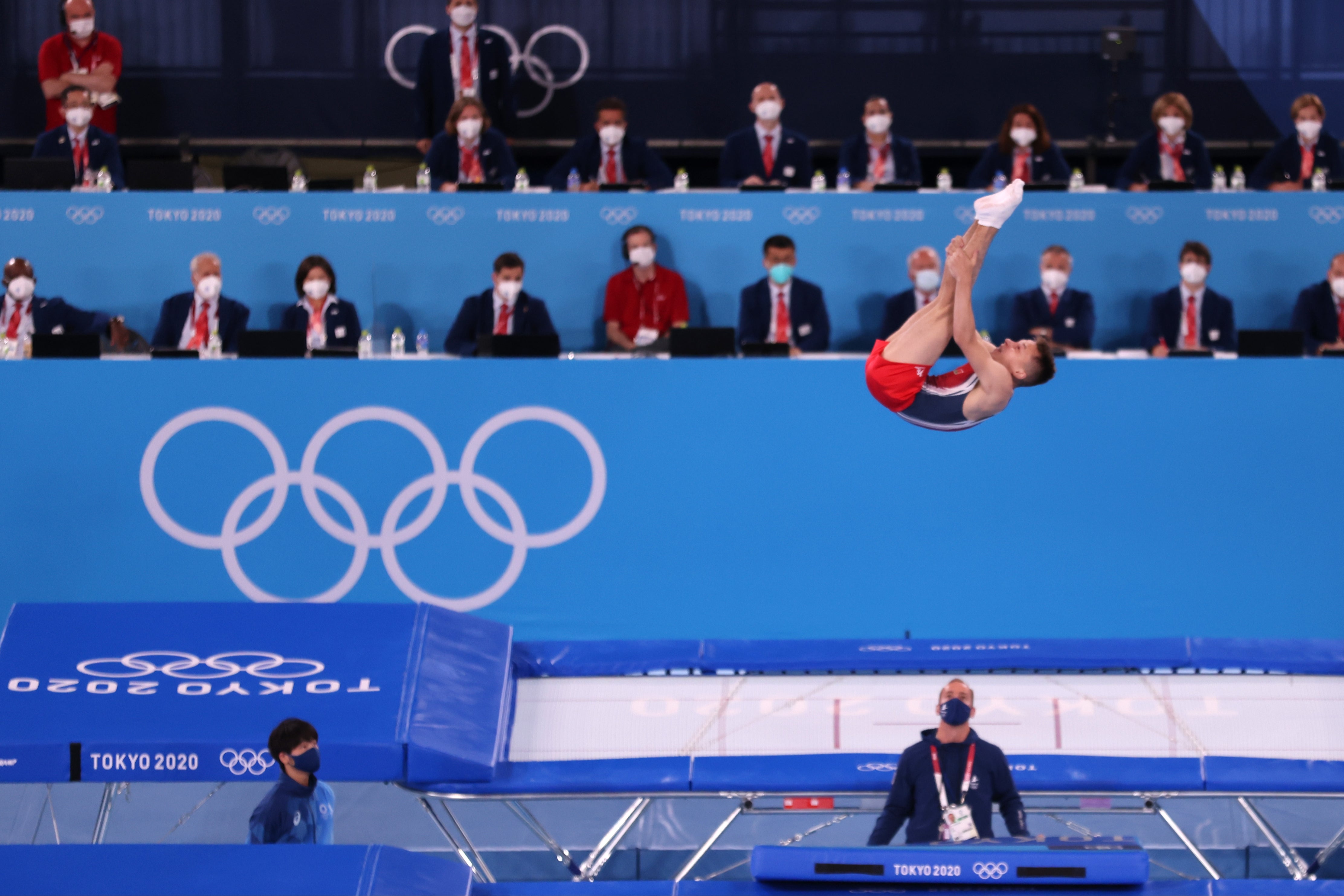 Ivan Litvinovich won trampoline gold for Belarus at Tokyo 2020