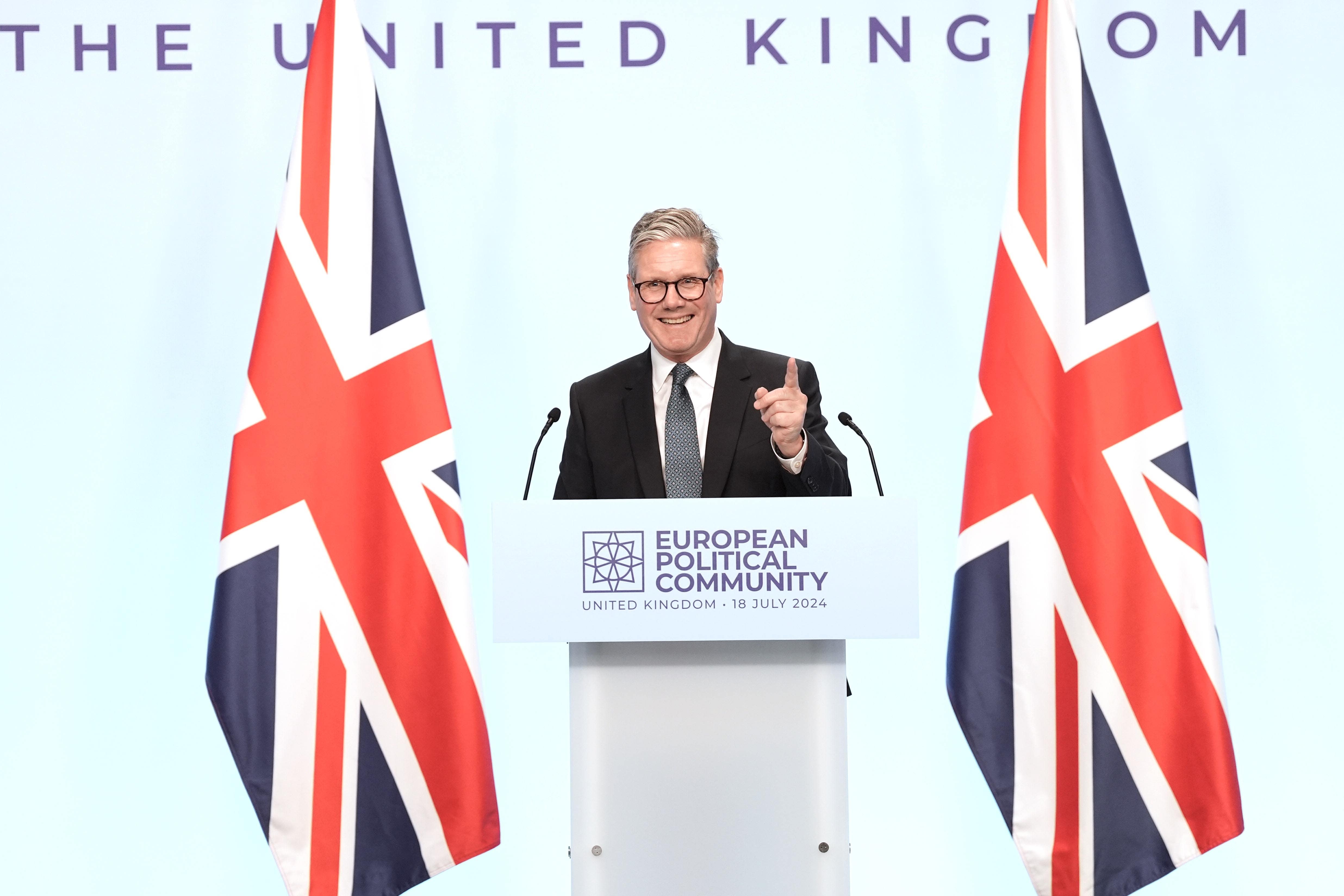 Sir Keir Starmer attended the European Political Community summit last week (Stefan Rousseau/PA)