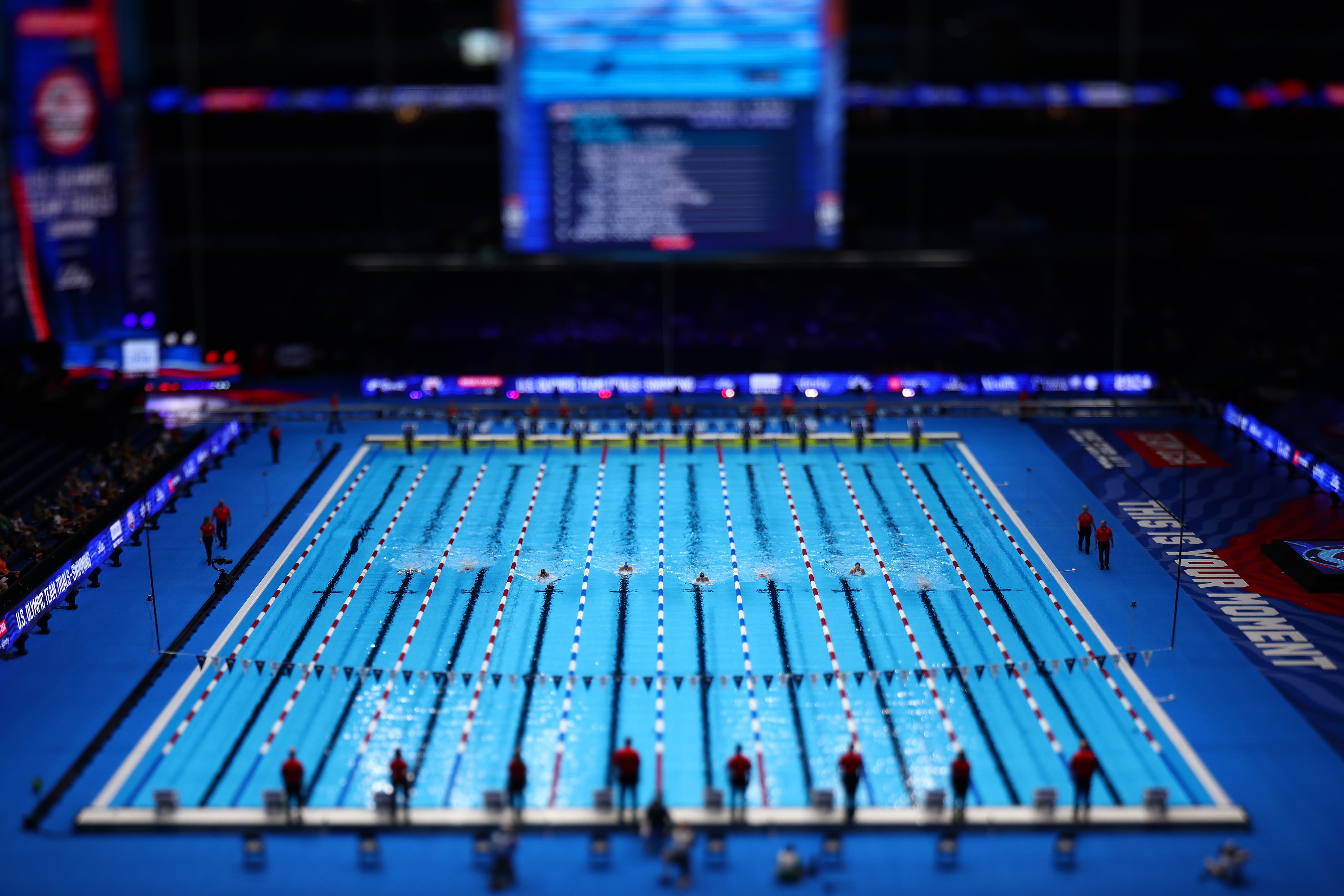 Lucas Oil Stadium, home of the Indianapolis Colts, hosted the trials in June