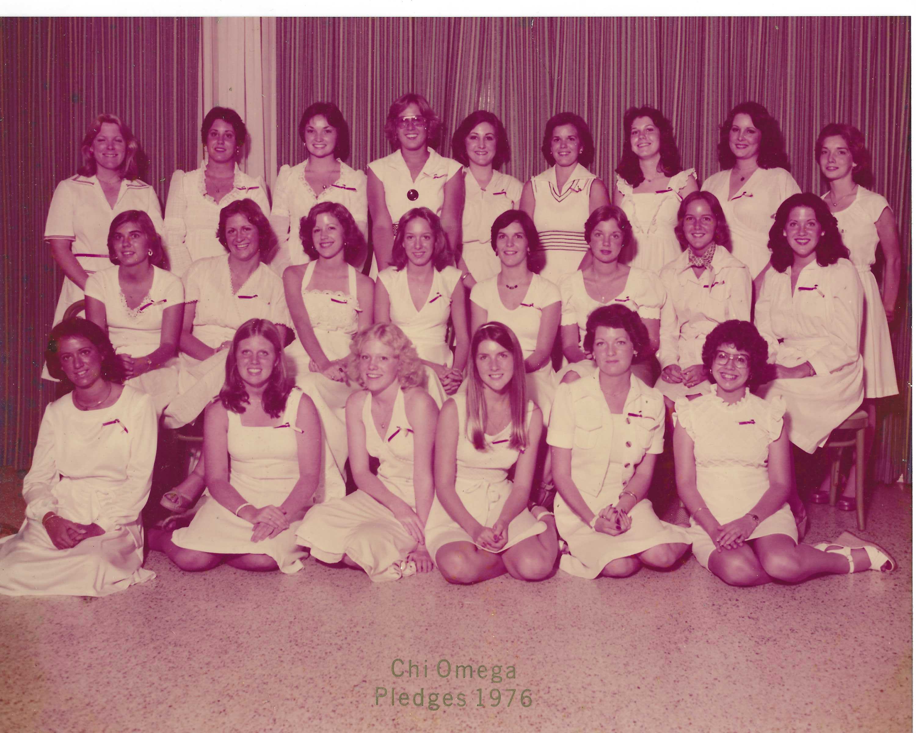 The Chi Omega pledges in 1976 -- two years before Ted Bundy snuck into their sorority house at FSU and killed two of the sorority sisters