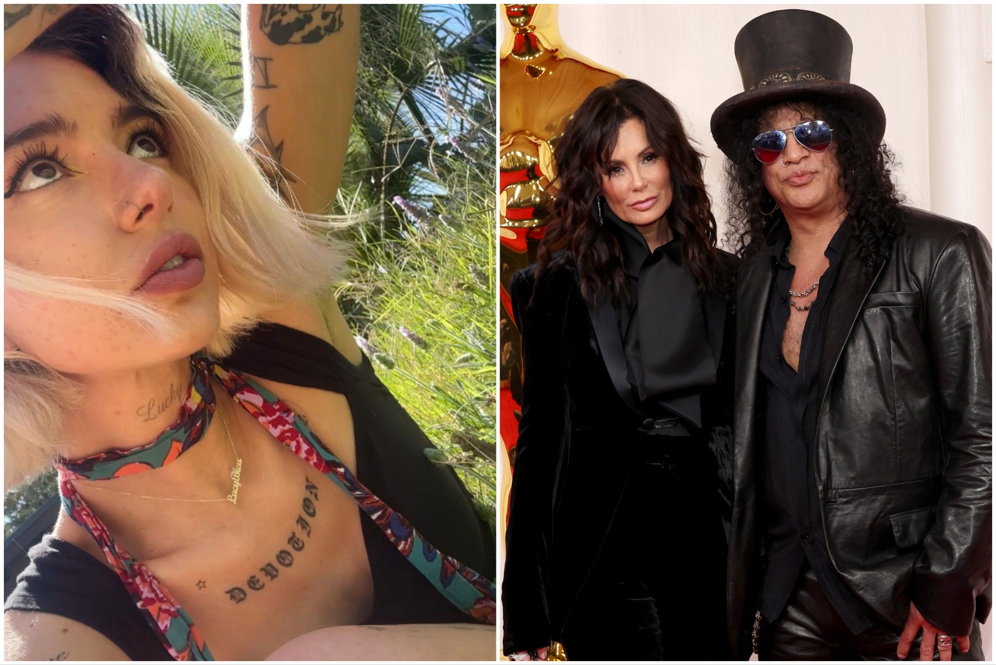 Slash’s stepdaughter Lucy-Bleu (left) has died aged 25